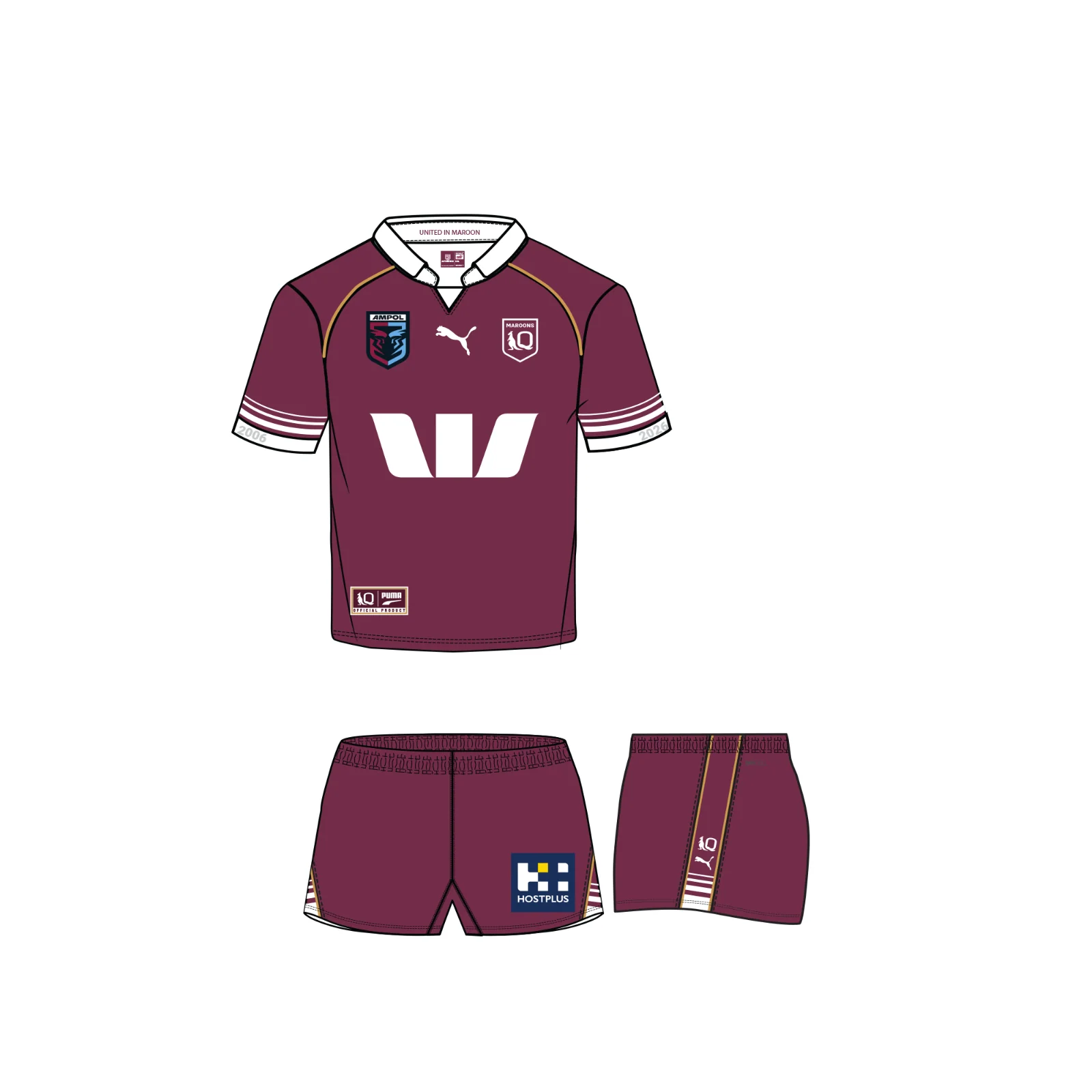 2026 QLD Maroons Jersey Set - Queensland - Infant - Toddler