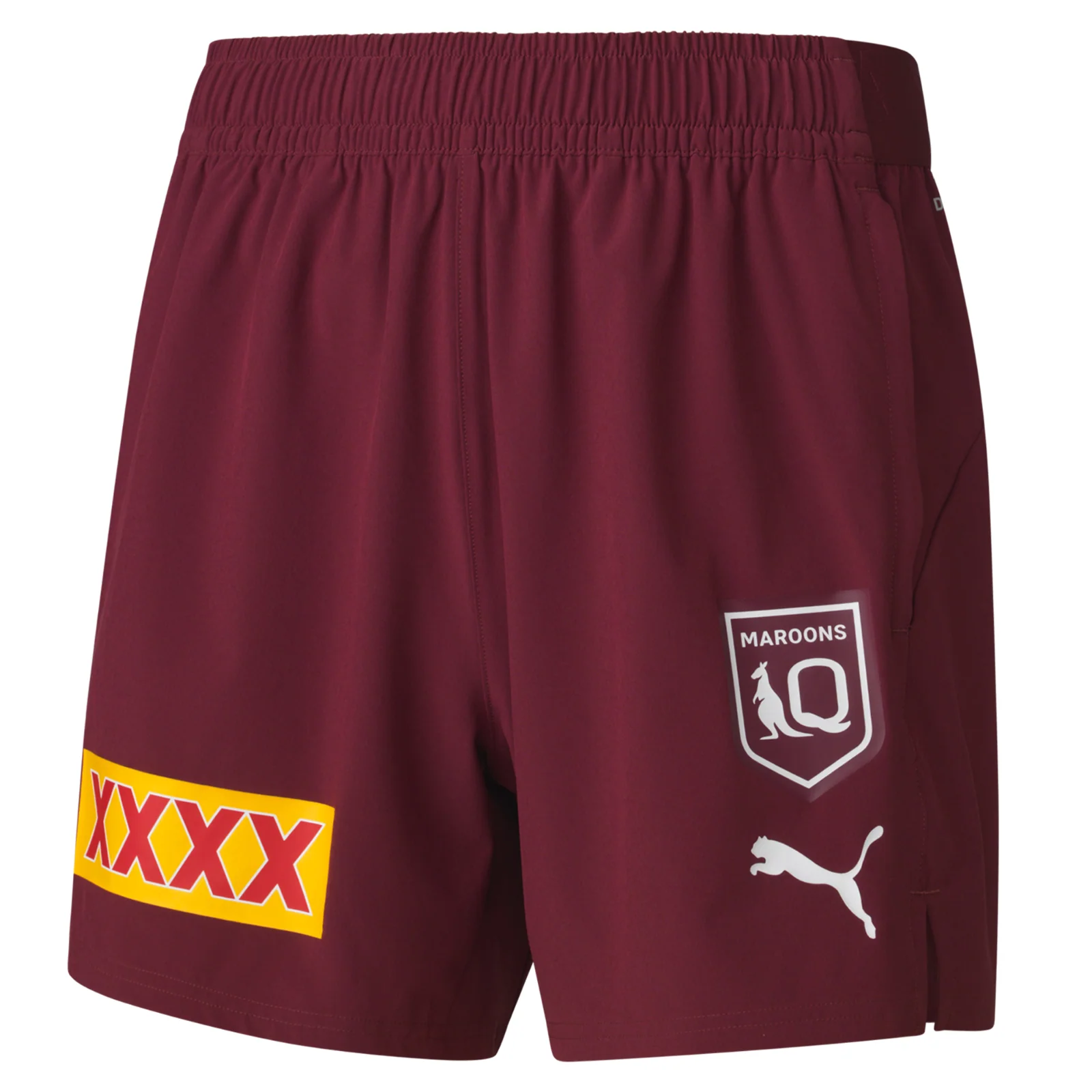 2026 QLD Maroons Training Shorts - Queensland - Maroon - Adult - Mens