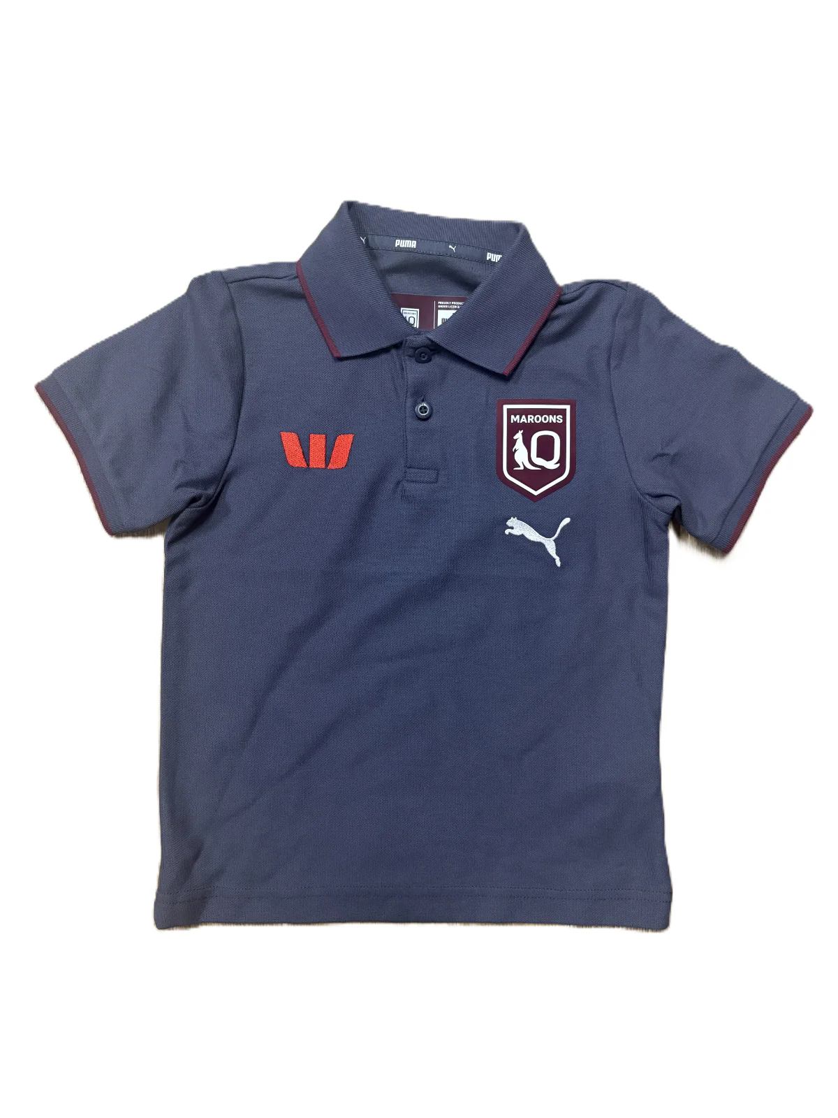 2026 QLD Team Polo - Queensland - Youth - Kids - Grey