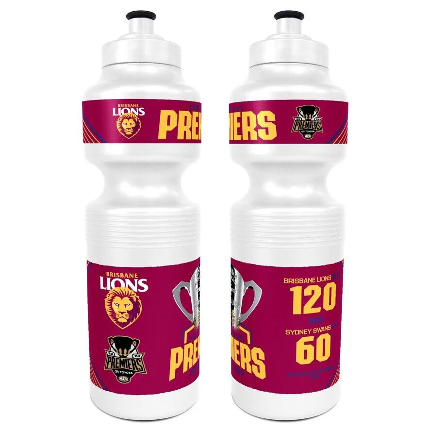 AFL 2024 PREMIERS PLASTIC DRINK BOTTLE - BRISBANE LIONS - ETA DEC 2024 - PH2 - Image 2