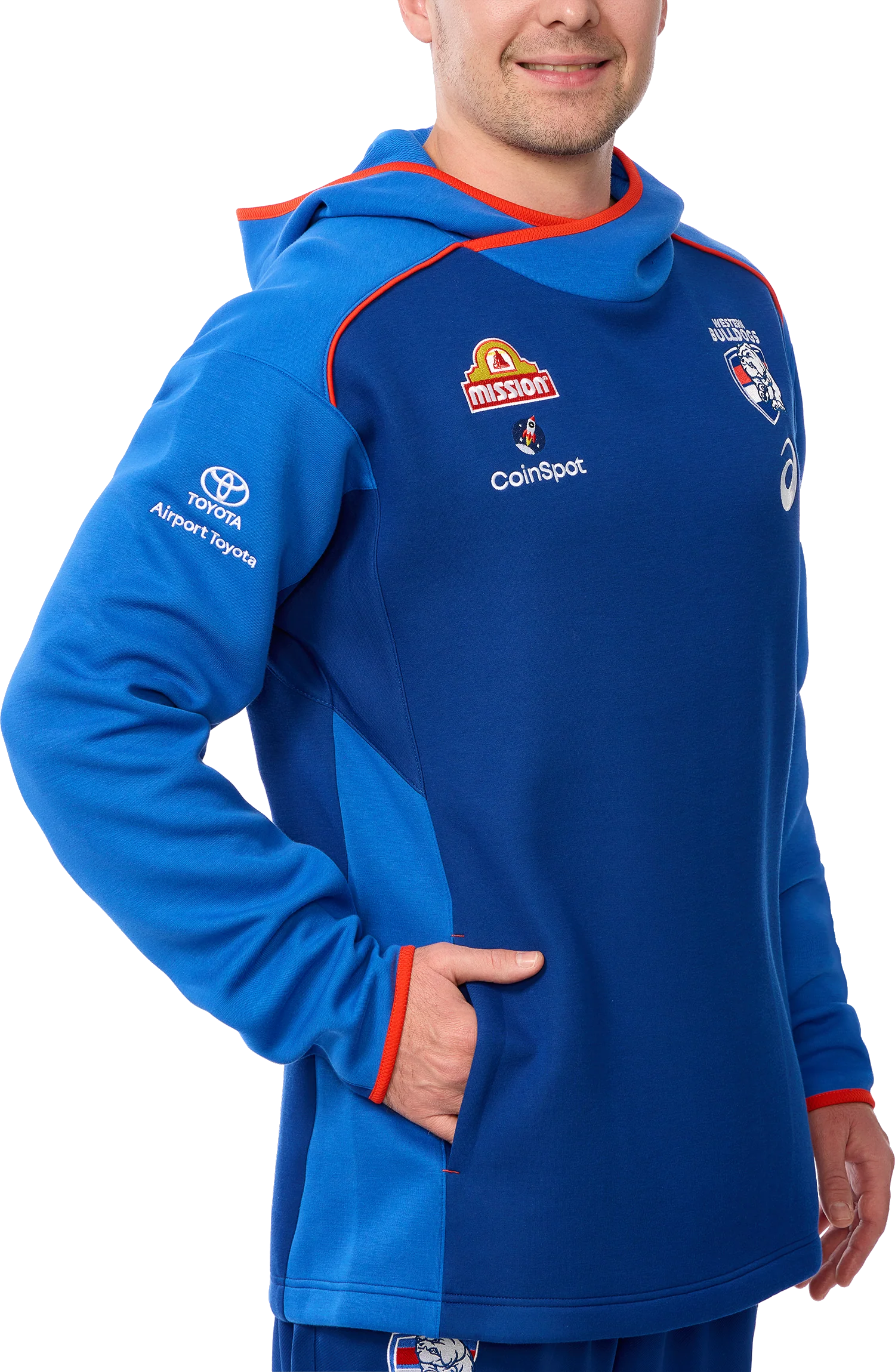 AFL 2025 Training Hoodie - Western Bulldogs - Adult - Unisex - Image 4