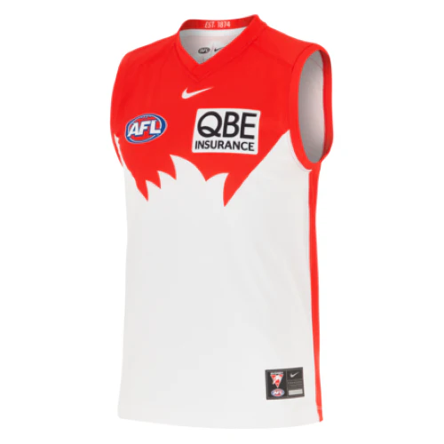 AFL 2025 Home Guernsey - Sydney Swans - Adult - Mens - Image 8