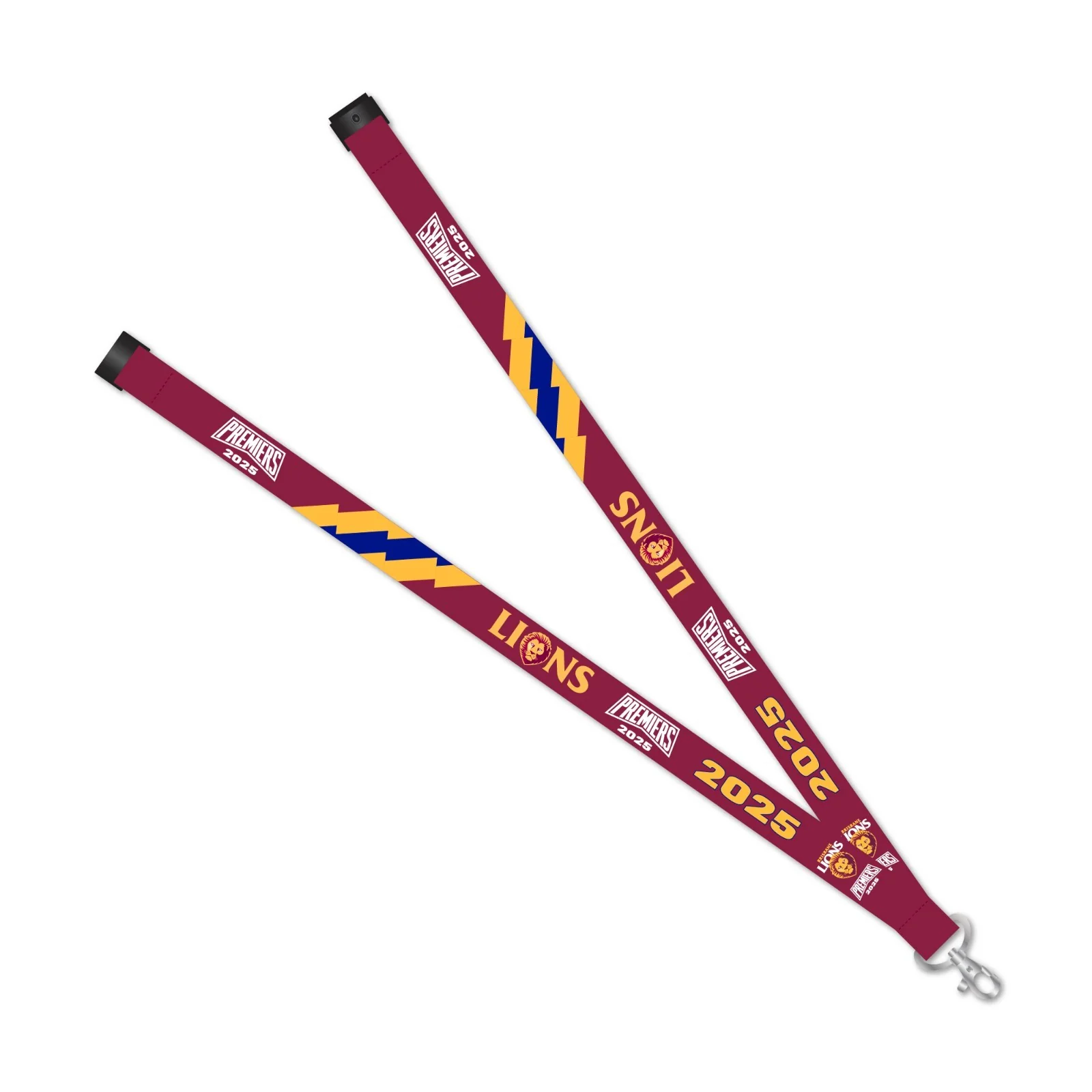 AFL 2025 PREMIERS LANYARD - BRISBANE LIONS - PRE-ORDER DUE NOVEMBER 2025 - Image 2