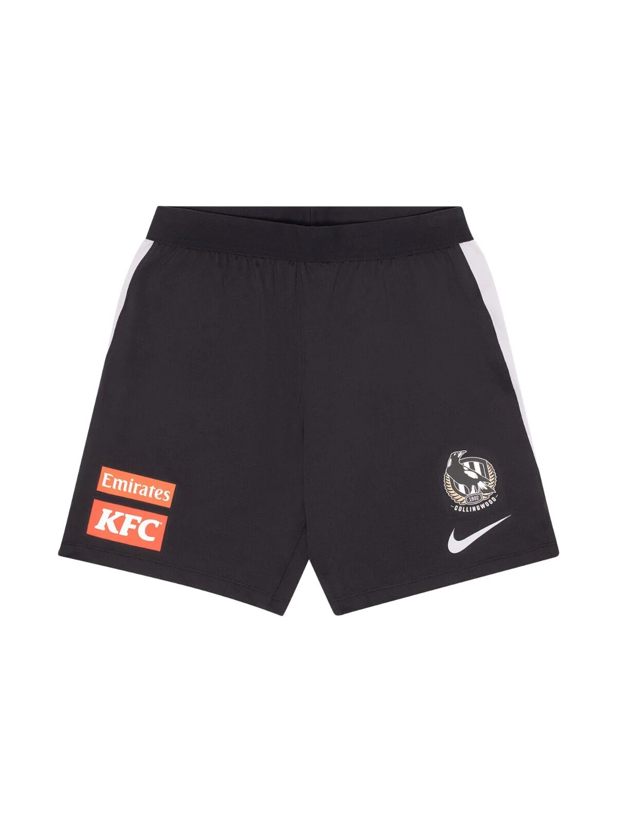 AFL 2025 Training Gym Shorts - Collingwood Magpies - Adult - Mens