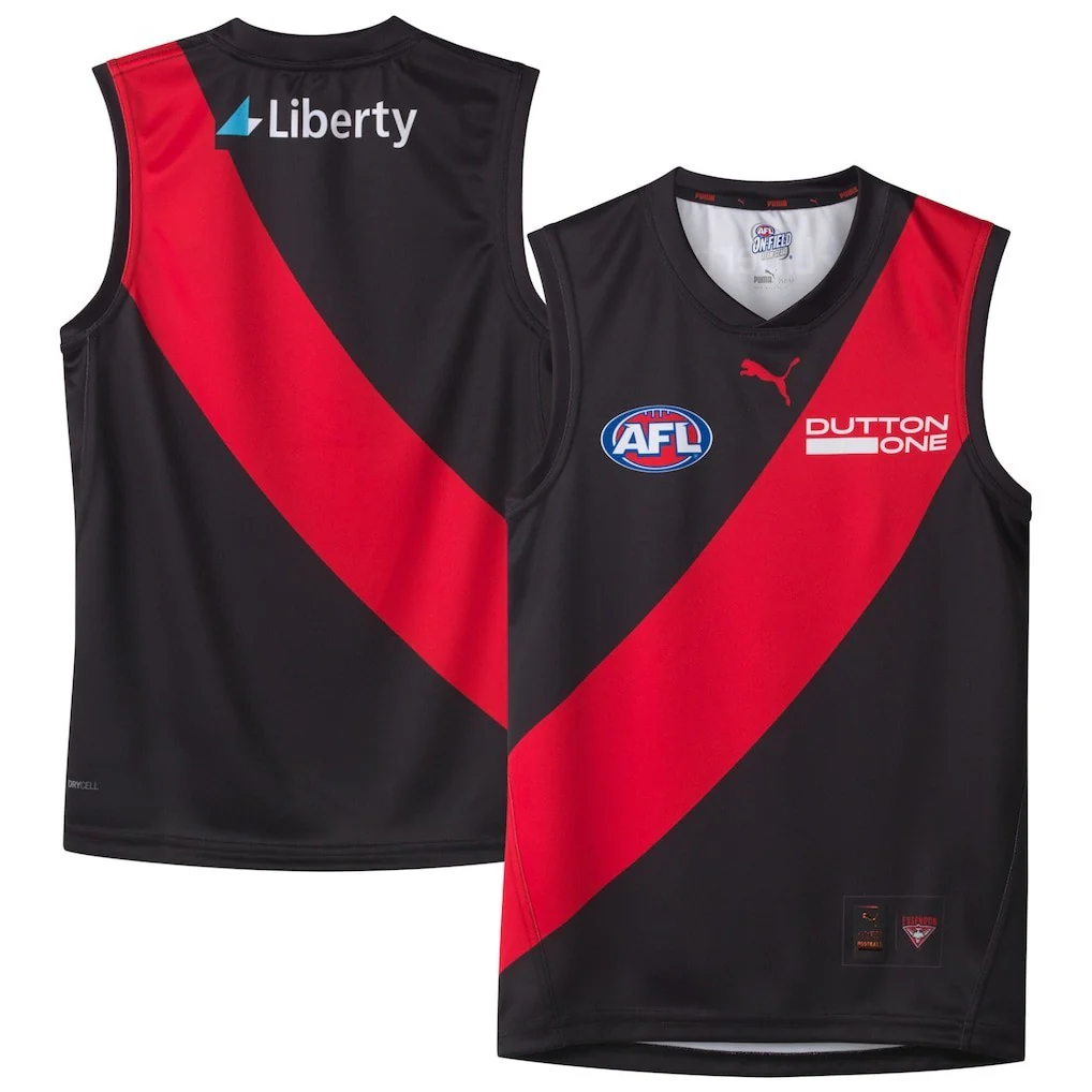 AFL 2026 Home Guernsey - Essendon Bombers - Youth - Kids