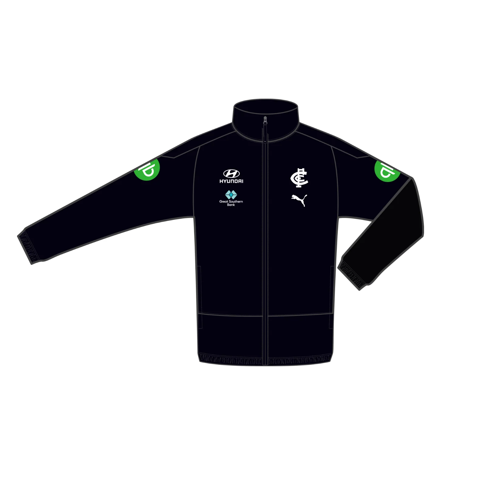AFL 2026 Rain Jacket Carlton Blues Adult Mens