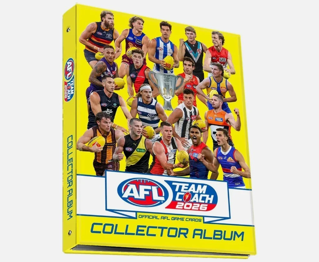 AFL 2026 Trading Card Folder Team Coach Binder