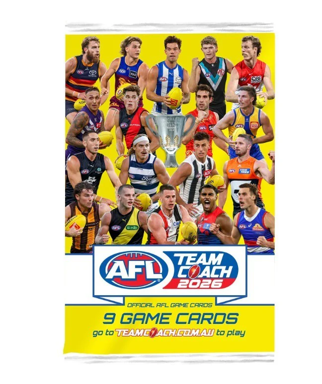 AFL 2026 Trading Cards   Team Coach Box  36 Packs  Sealed - Image 2