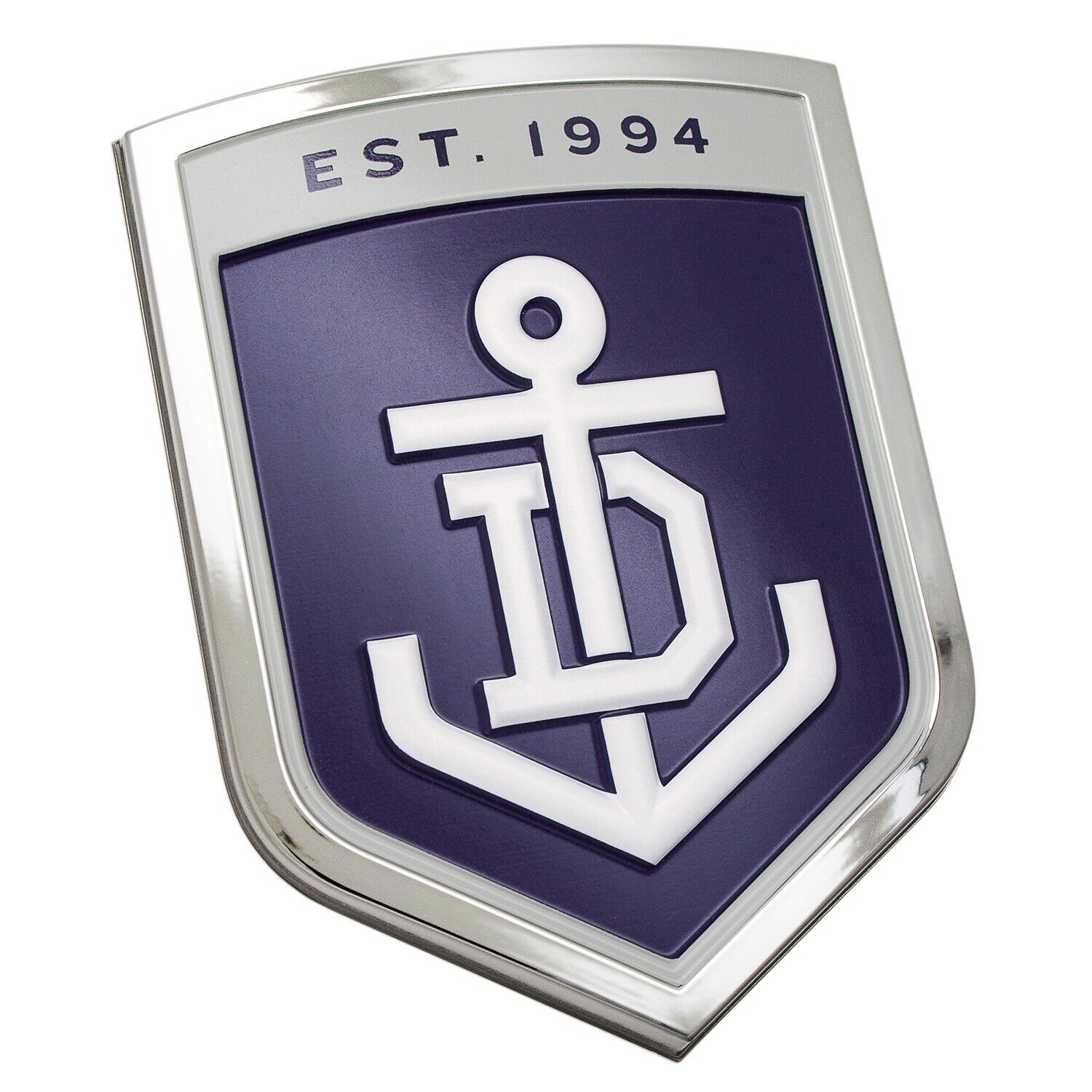 AFL 3D Chrome Emblem - Fremantle Dockers - Supporter Car Badge - Image 2