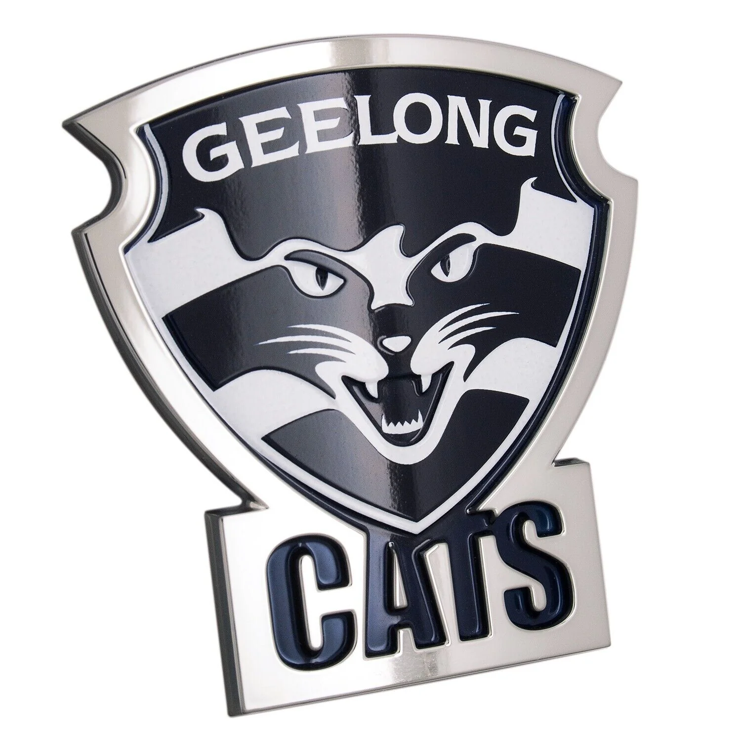 AFL 3D Chrome Emblem - Geelong Cats - Supporter Car Badge - Image 2