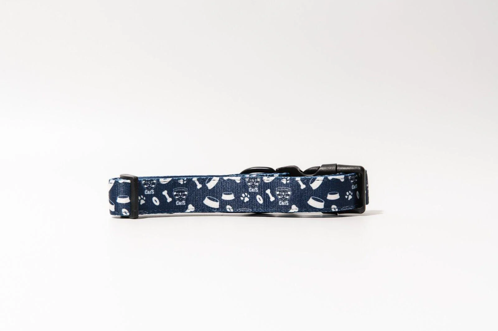 AFL Adjustable Dog Collar - Geelong Cats - Small To Large - Strong Durable - Image 2