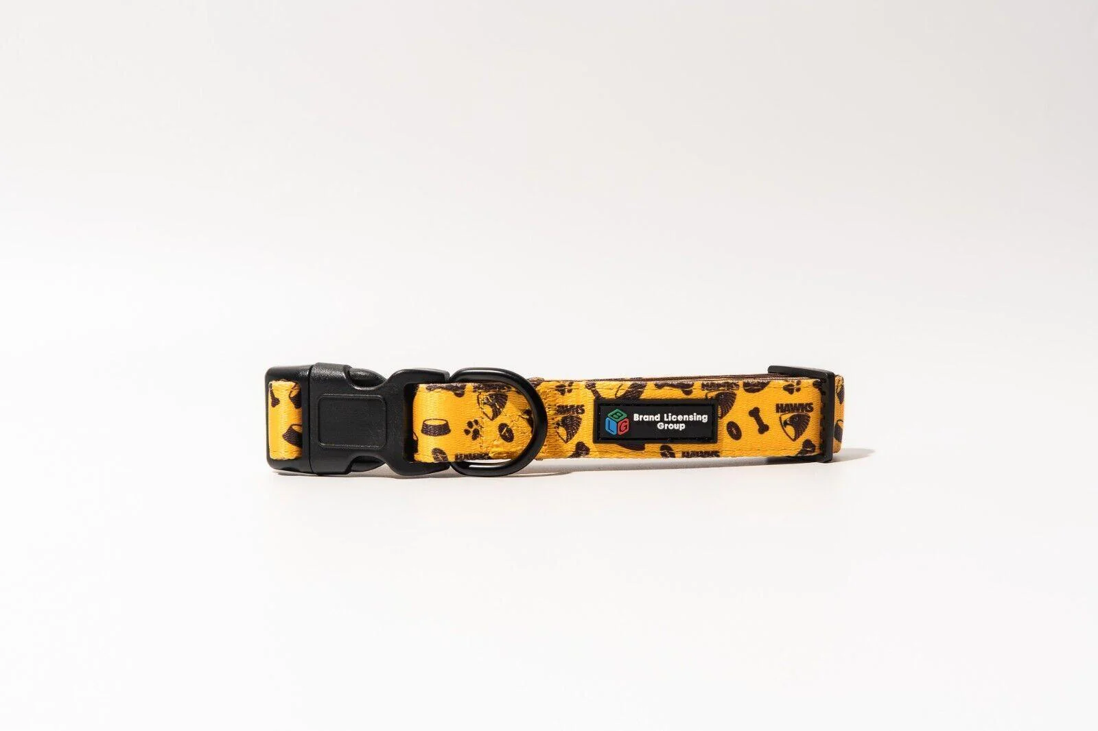 AFL Adjustable Dog Collar - Hawthorn Hawks - Small To Large - Strong Durable
