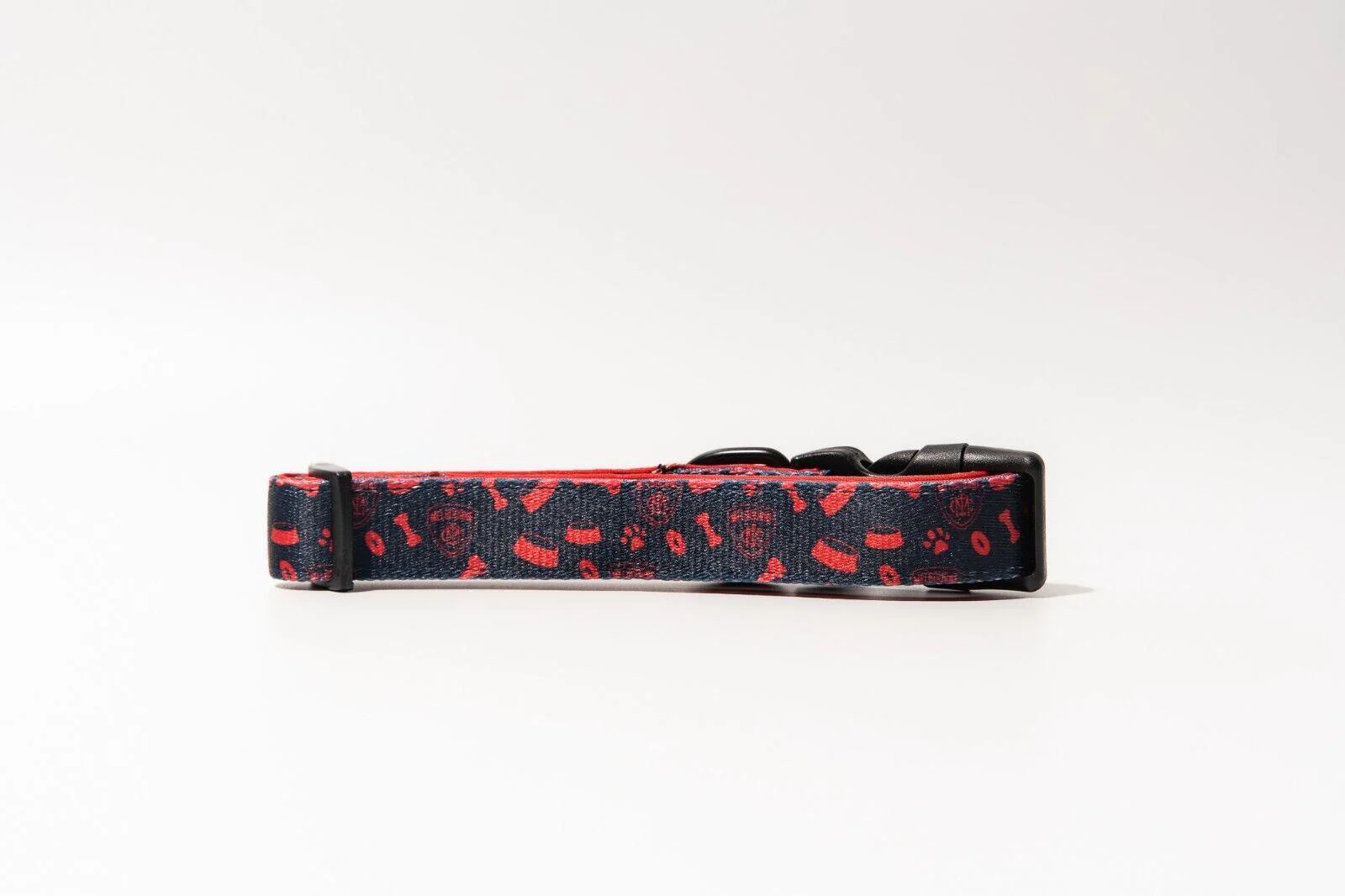 AFL Adjustable Dog Collar - Melbourne Demons - Small To Large - Strong Durable - Image 2