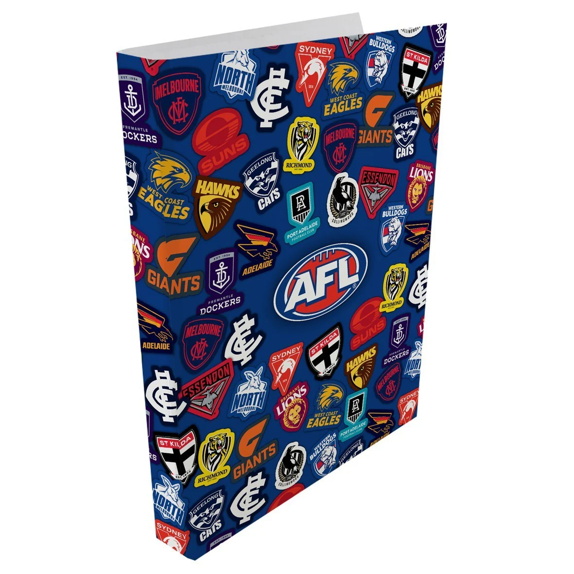 AFL  All Team A4 Folder - 31 x 23 cm - 2 Ring Clip Folder - Team Logos - Image 2