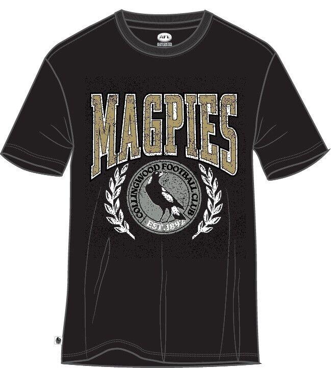 AFL Arch Graphic Tee Shirt - Collingwood Magpies - Mens T-Shirt - Image 2