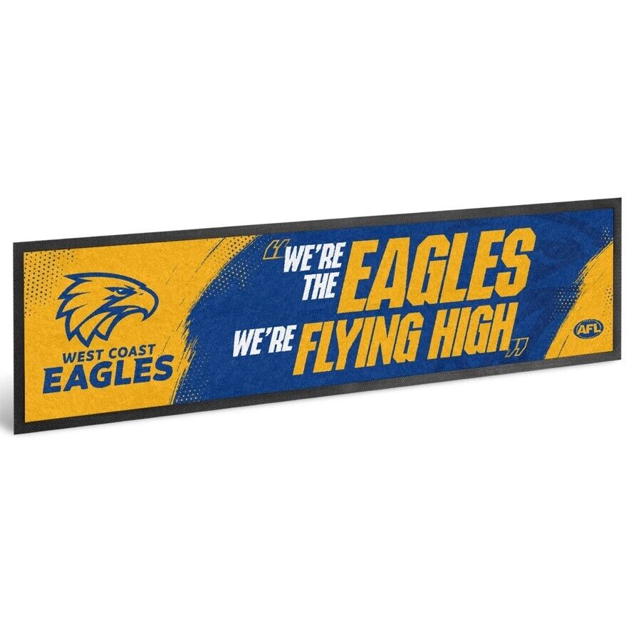 AFL Bar Runner - West Coast Eagles - Bar Mat - 25cm x 90cm - Image 2