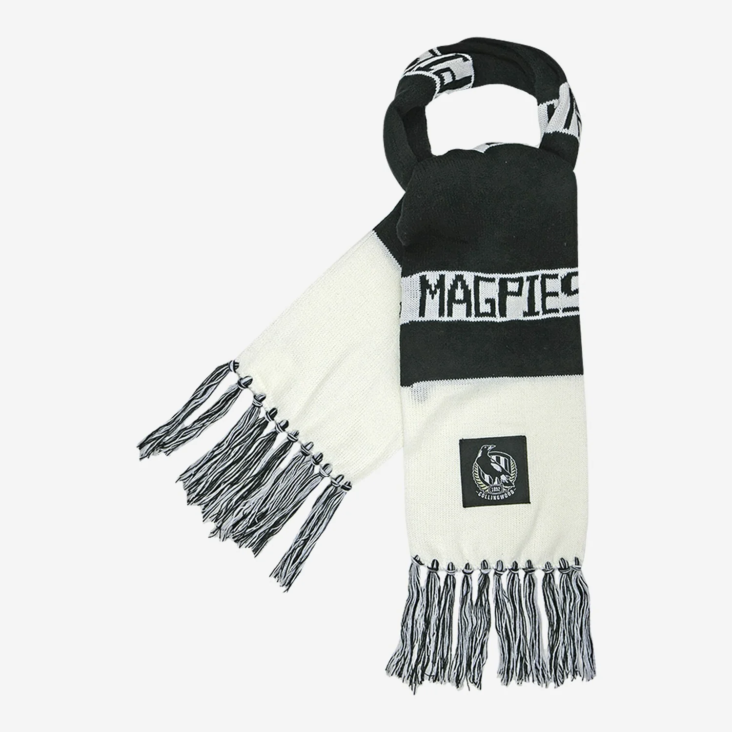 AFL Bar Scarf - Collingwood Magpies - Supporter Team Wear