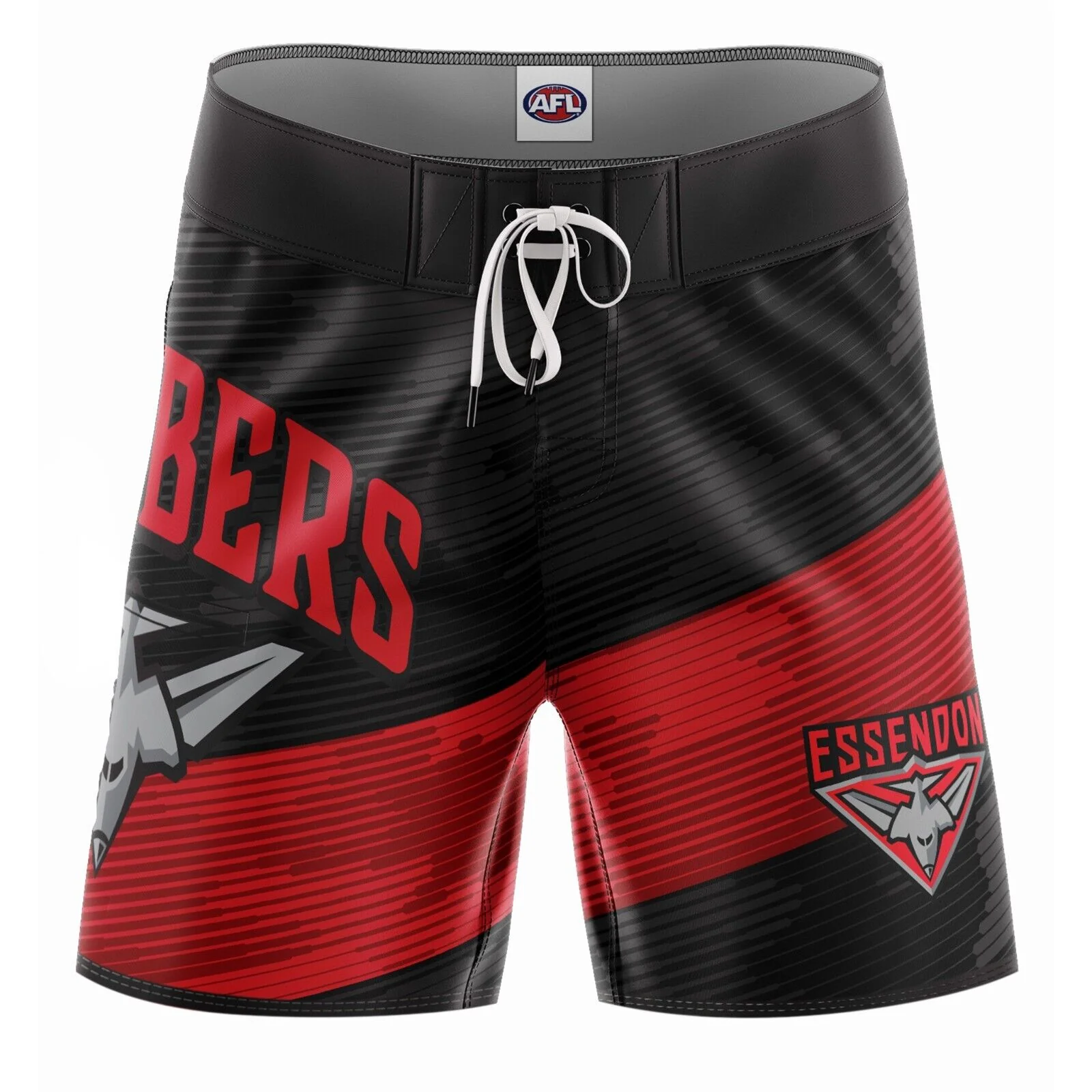 AFL Barrel Board Shorts - Essendon Bombers - Swim - Adult