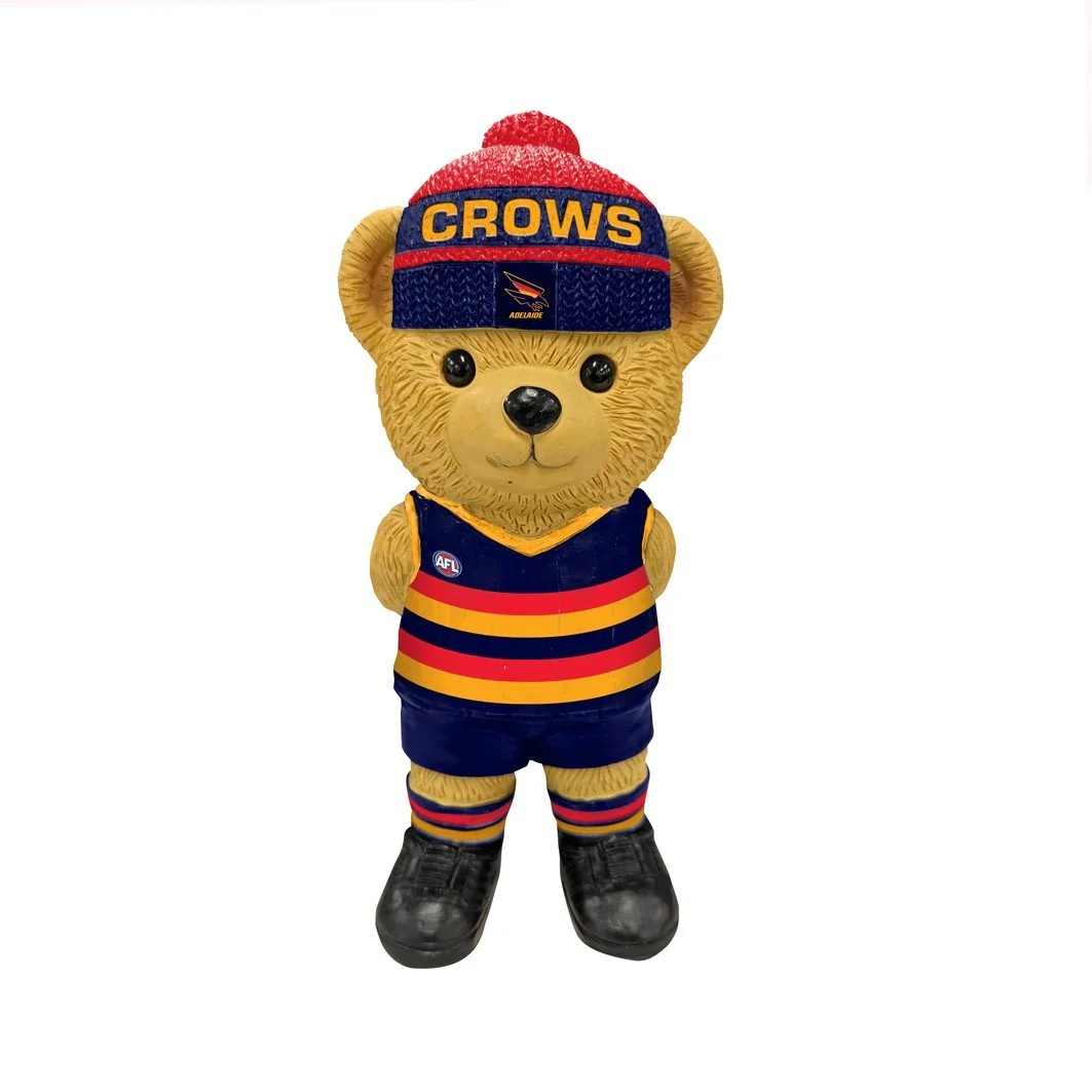 AFL Bear Statue - Adelaide Crows - Polyresin - 22cm