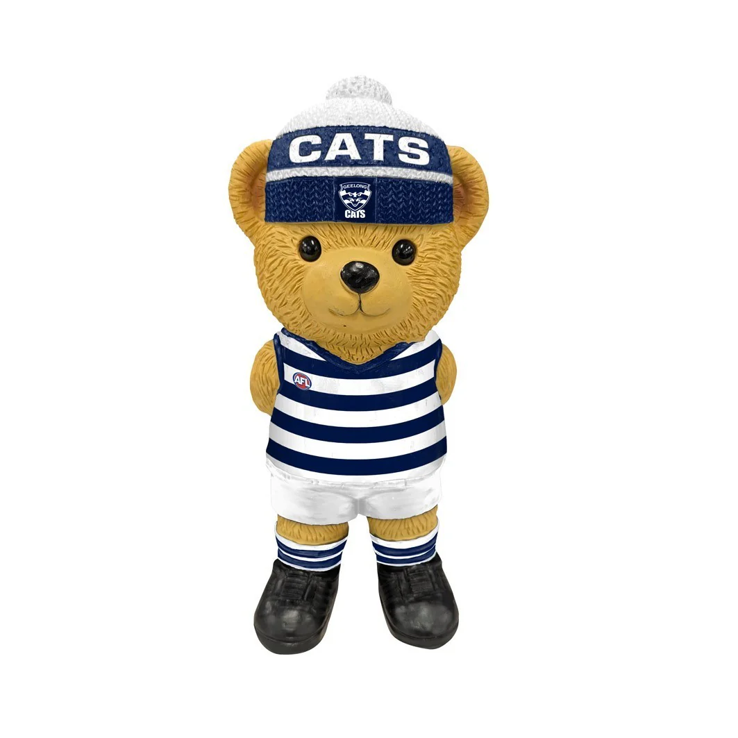 AFL Bear Statue - Geelong Cats - Polyresin - 22cm - Image 2