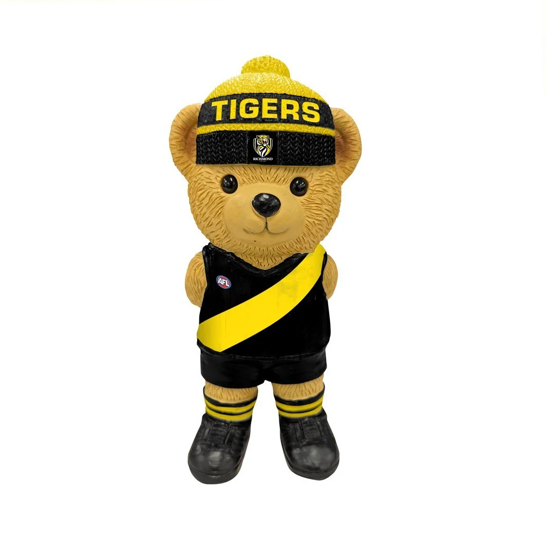 AFL Bear Statue - Richmond Tigers - Polyresin - 22cm - Image 2