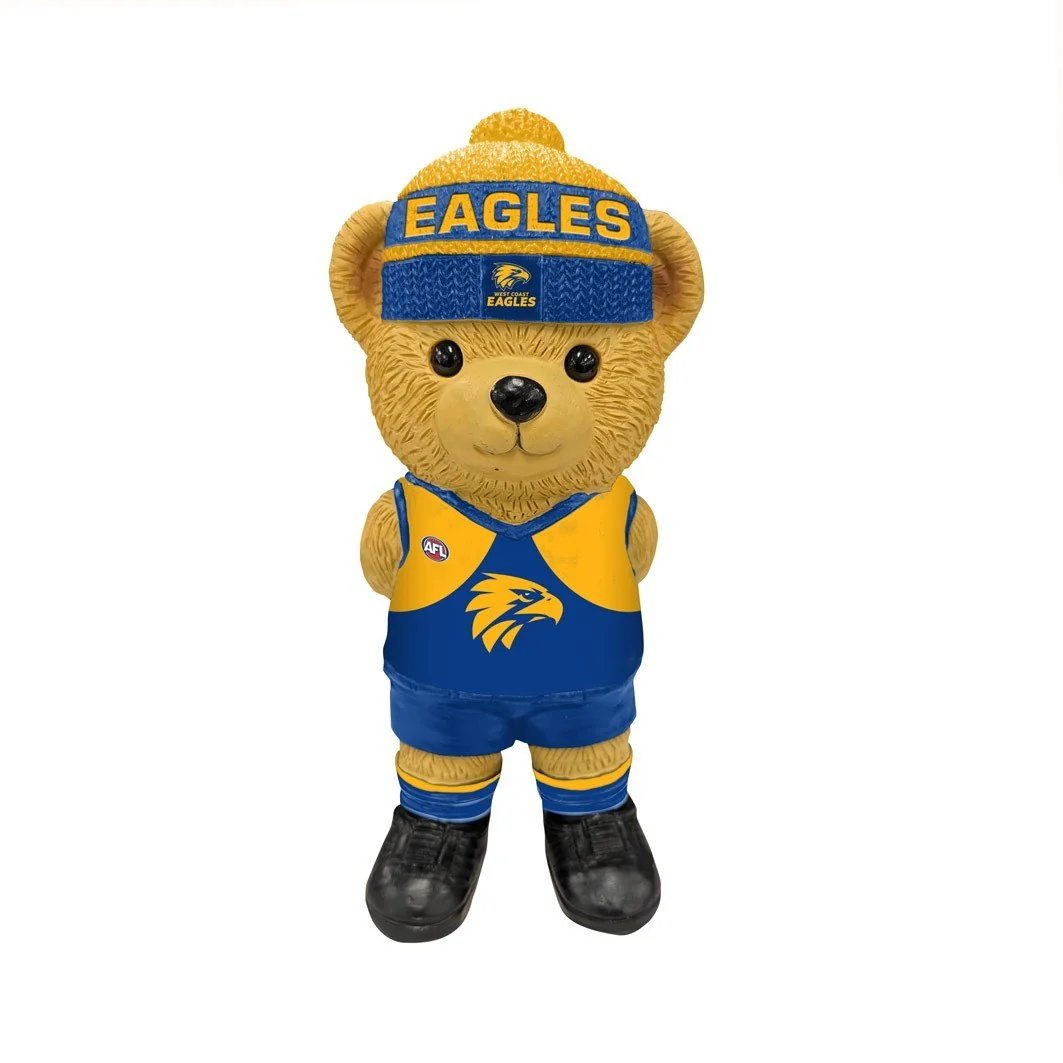 AFL Bear Statue - West Coast Eagles - Polyresin - 22cm