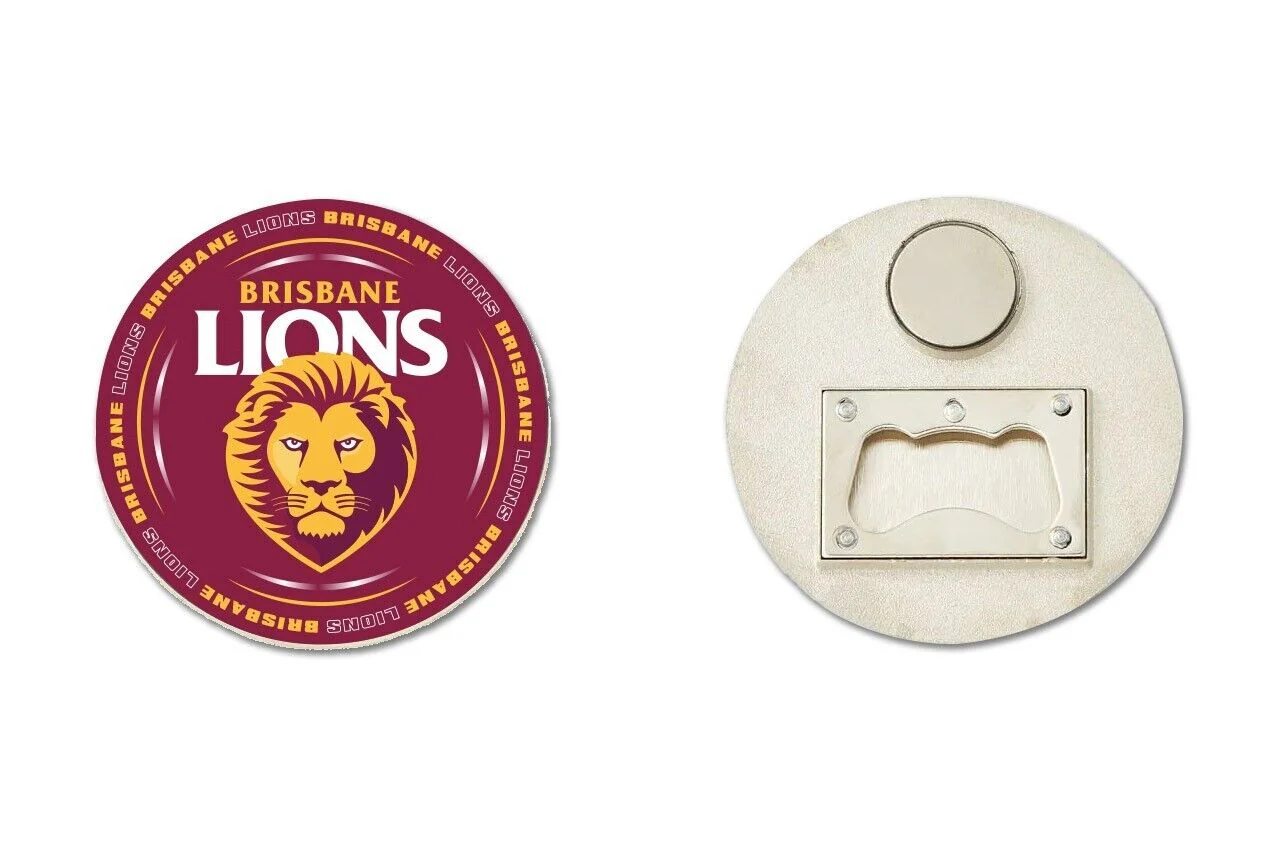 AFL Bottle Opener Magnet - Brisbane Lions - Aussie Rules - Image 2