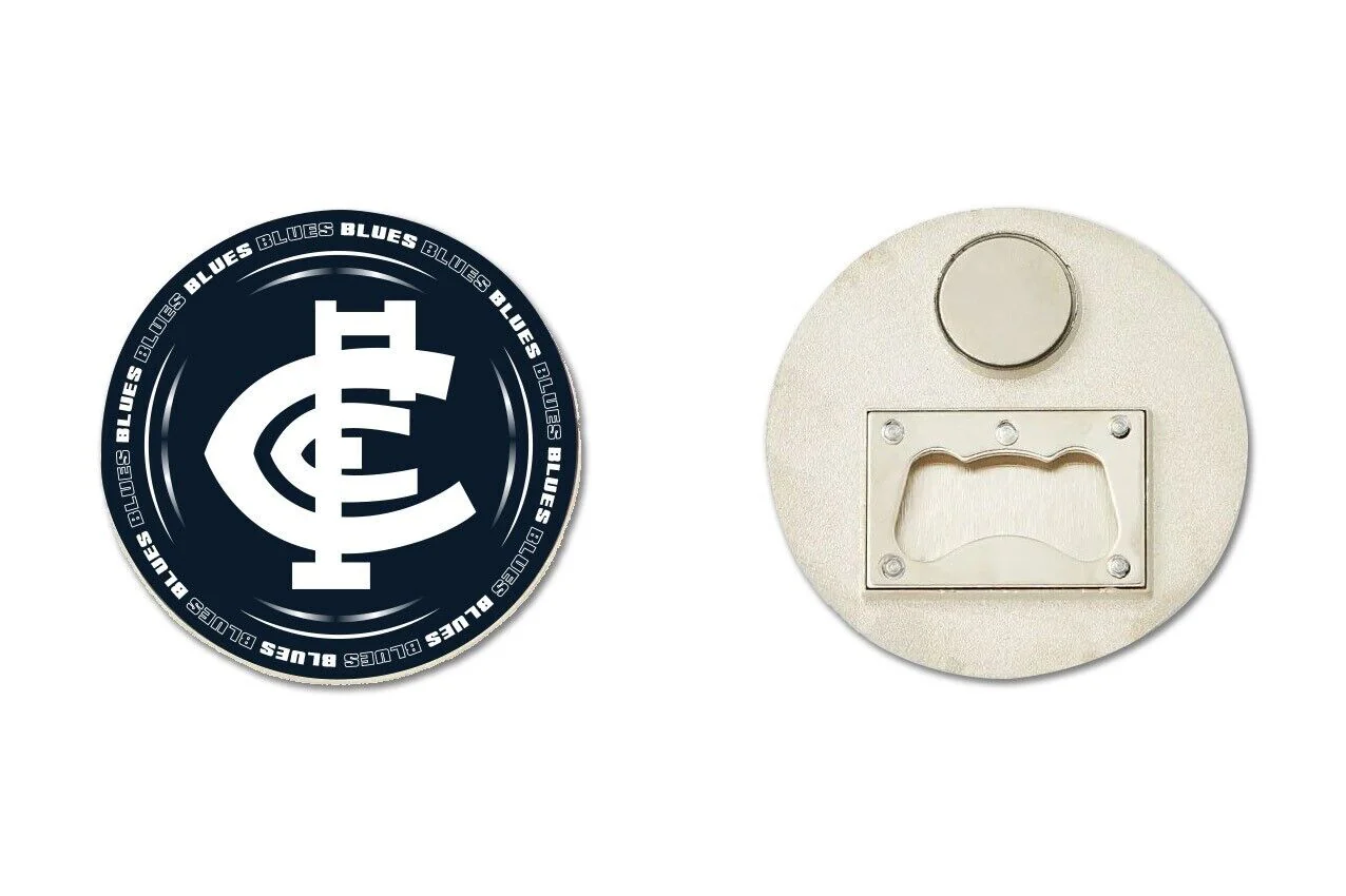 AFL Bottle Opener Magnet - Carlton Blues - Aussie Rules - Image 2