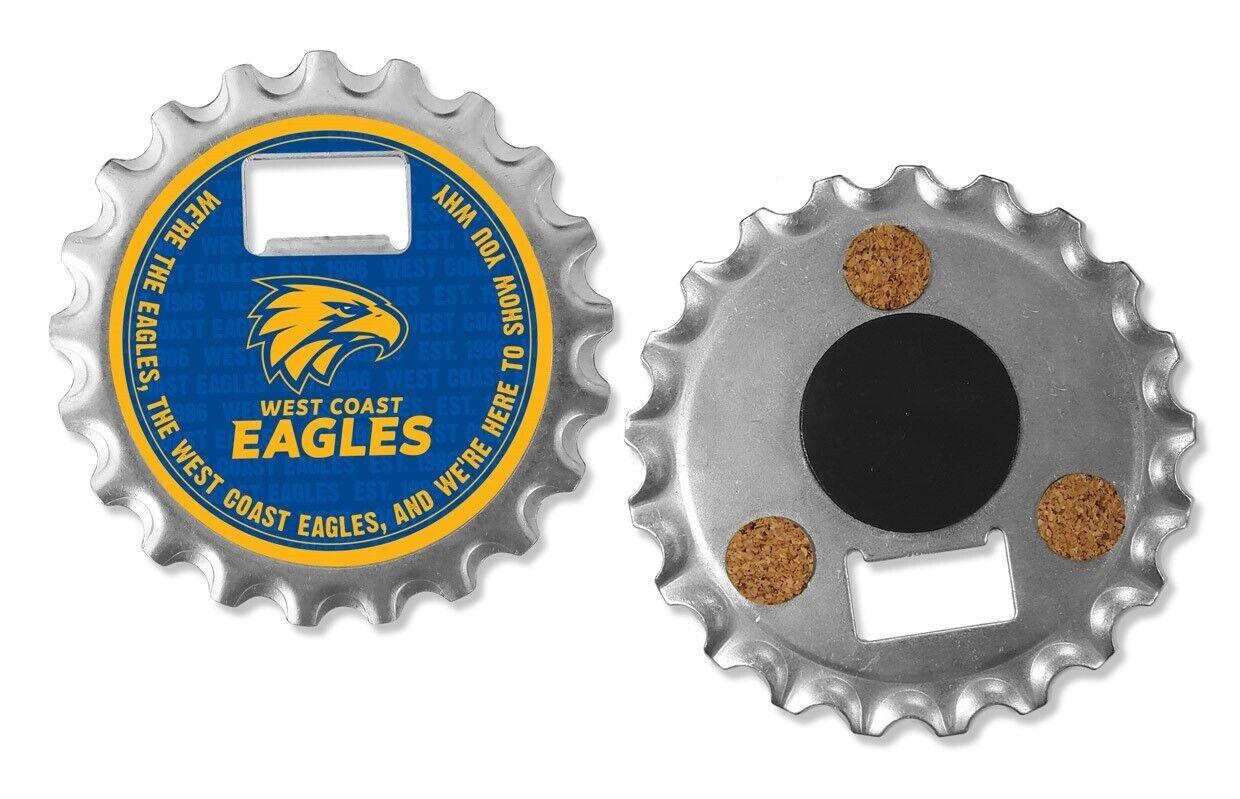 AFL Bottle Opener, Magnet & Coaster - West Coast Eagles - Aussie Rules - Image 2