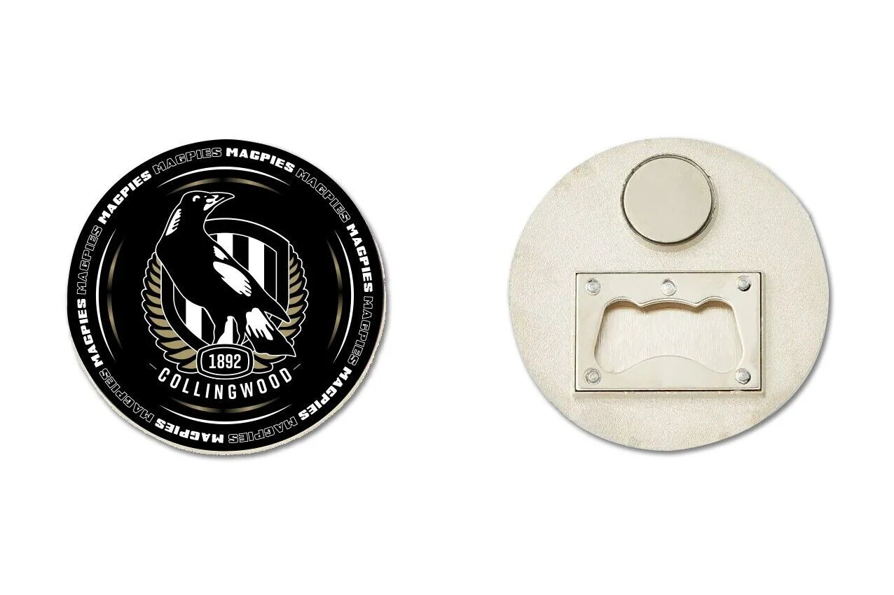 AFL Bottle Opener Magnet - Collingwood Magpies - Aussie Rules - Image 2