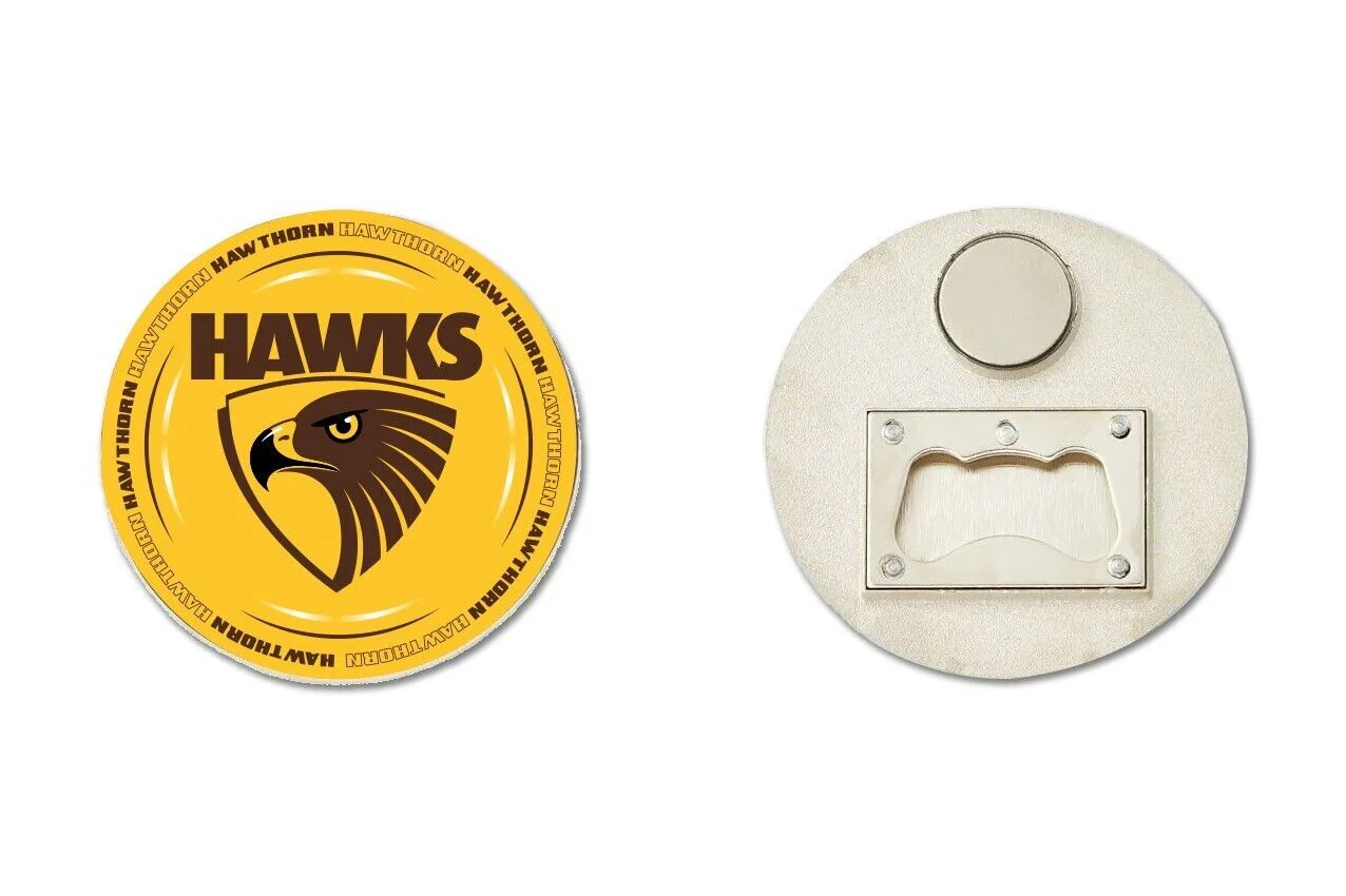 AFL Bottle Opener Magnet - Hawthorn Hawks - Aussie Rules - Image 2