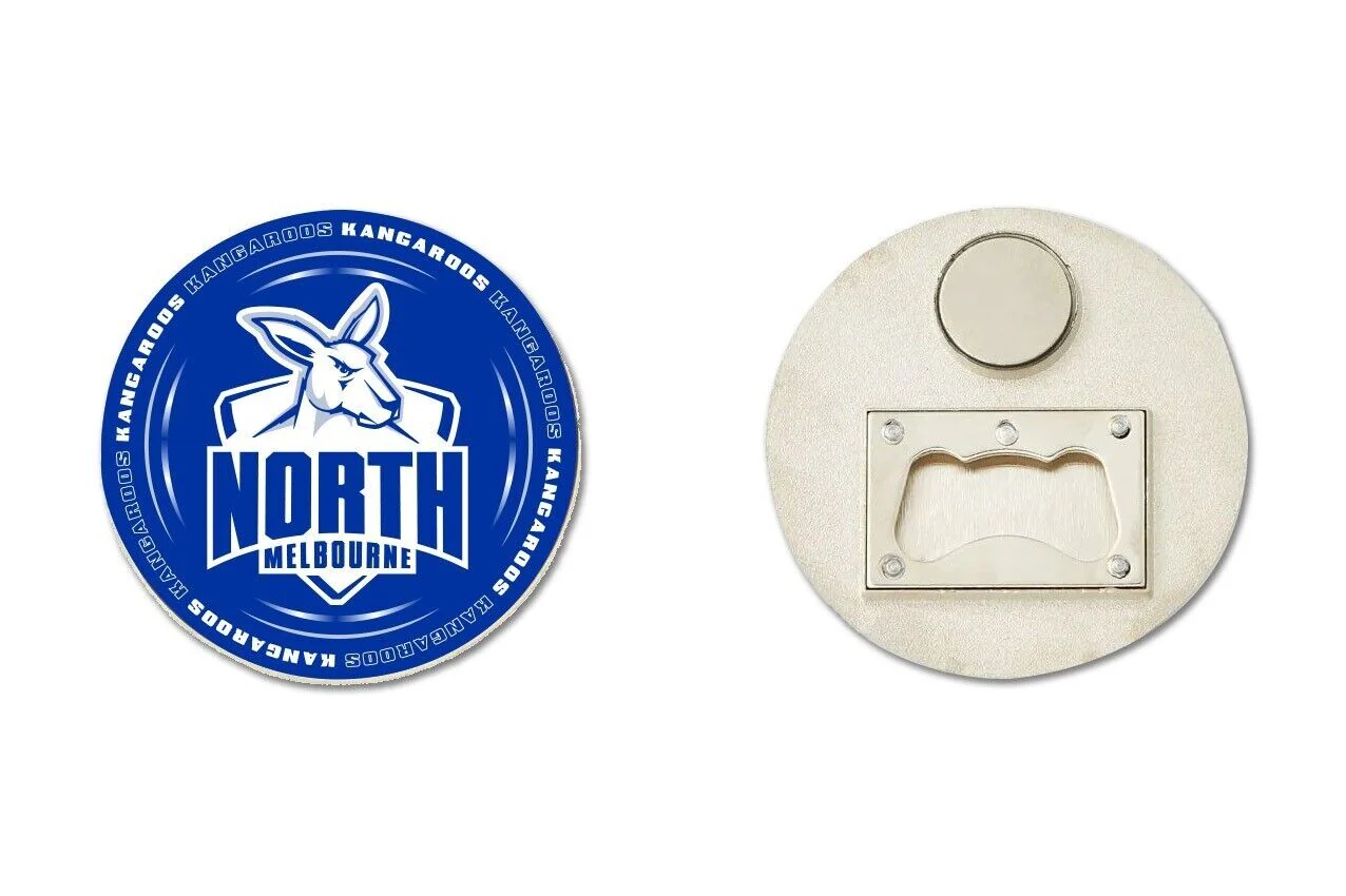 AFL Bottle Opener Magnet - North Melbourne Kangaroos - Aussie Rules - Image 2