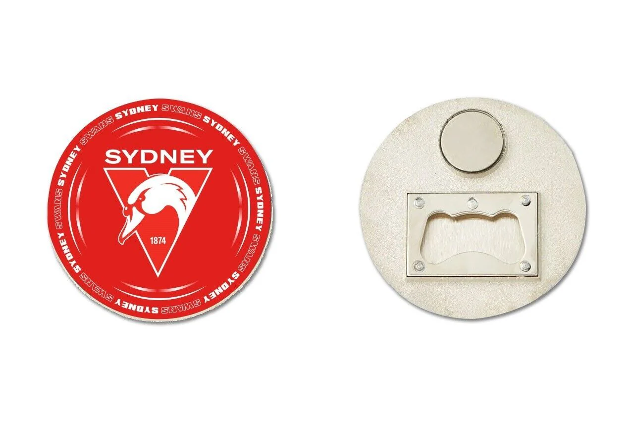 AFL Bottle Opener Magnet - Sydney Swans - Aussie Rules - Image 2