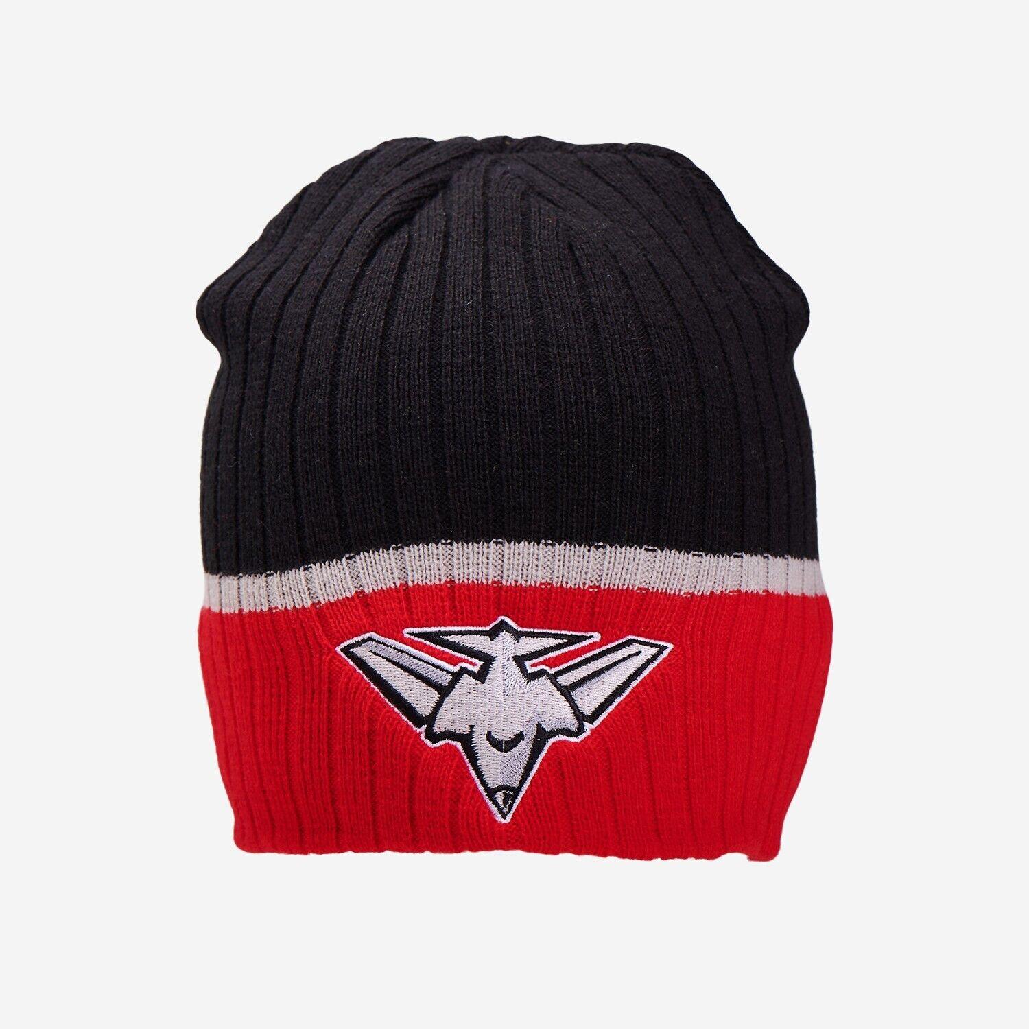 AFL Boundary Rib Beanie - Essendon Bombers - Winter Hat - Image 2