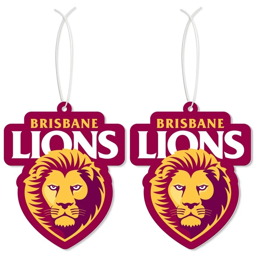 AFL Car Air Freshener 2 Pack - Brisbane Lions - Scented - Set of Two - Image 2