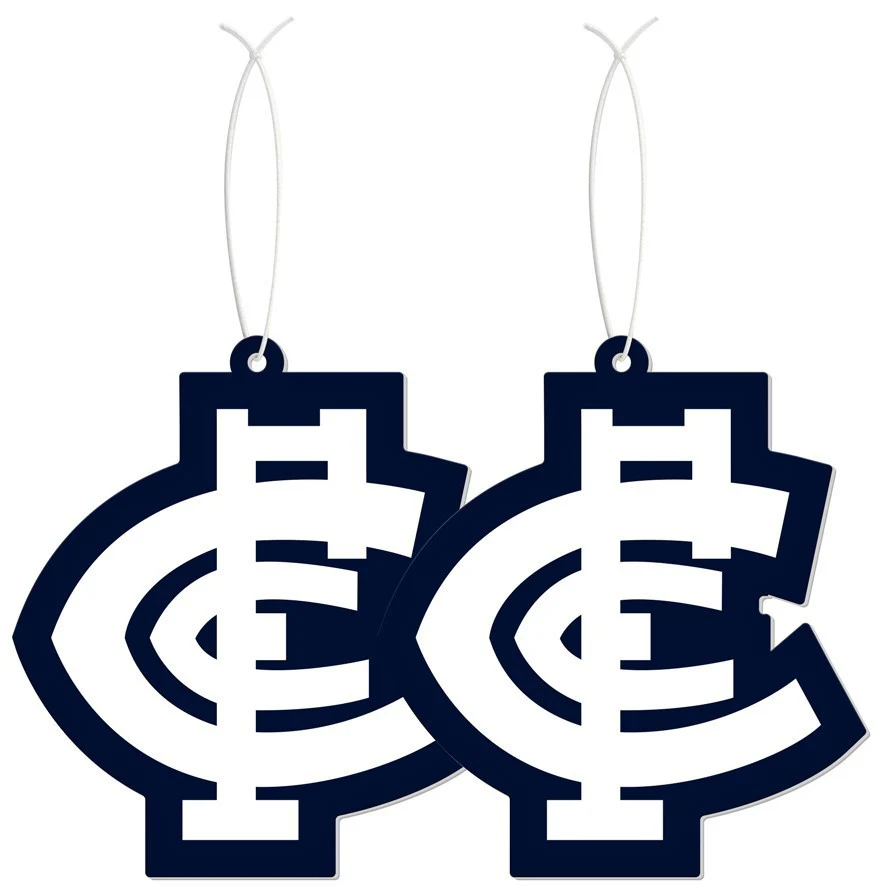 AFL Car Air Freshener 2 Pack - Carlton Blues - Scented - Set of Two - Image 2