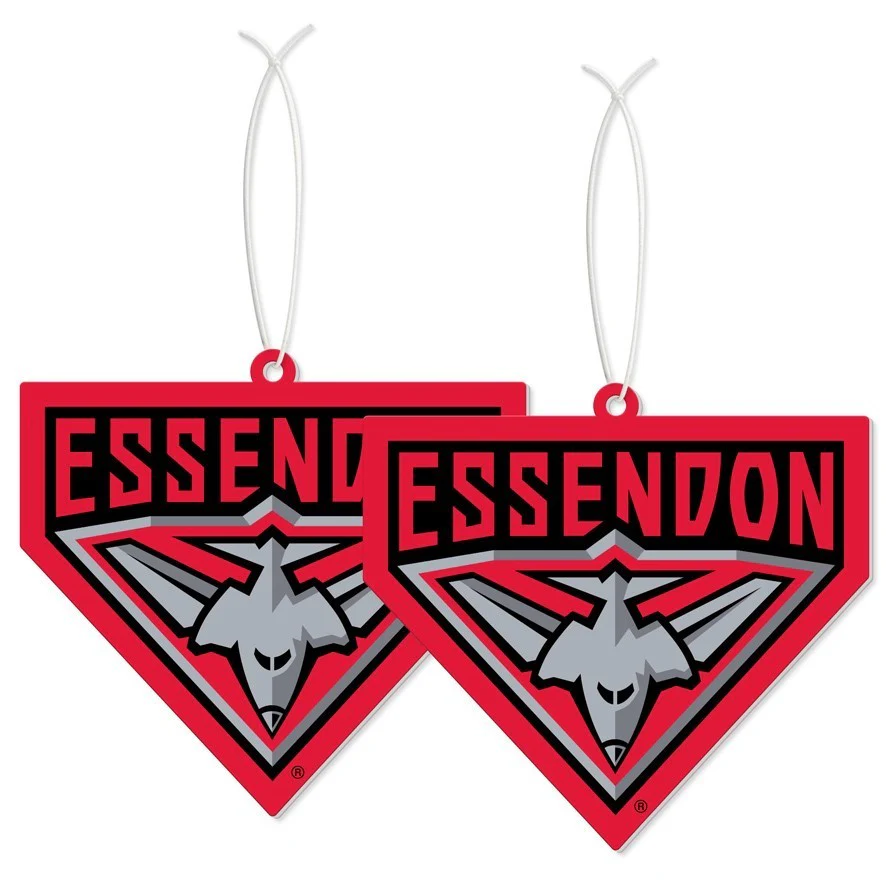 AFL Car Air Freshener 2 Pack - Essendon Bombers - Scented - Set of Two - Image 2