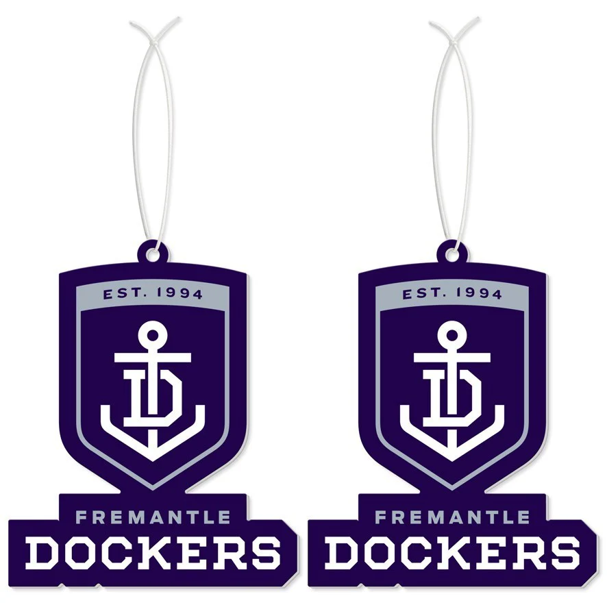 AFL Car Air Freshener 2 Pack - Fremantle Dockers - Scented - Set of Two - Image 2