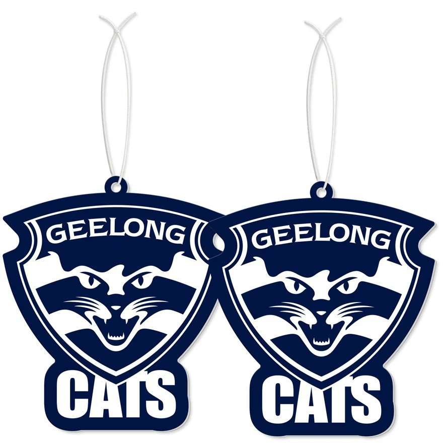 AFL Car Air Freshener 2 Pack - Geelong Cats - Scented - Set of Two - Image 2