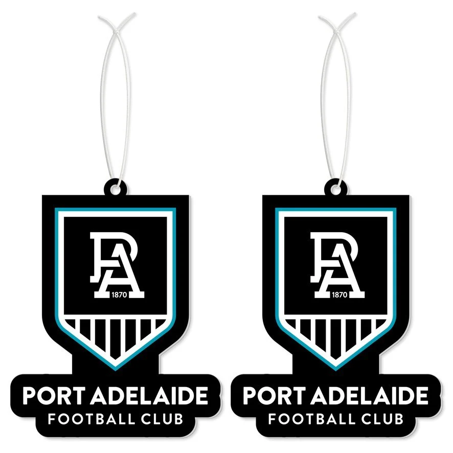 AFL Car Air Freshener 2 Pack - Port Adelaide Power - Scented - Set of Two - Image 2
