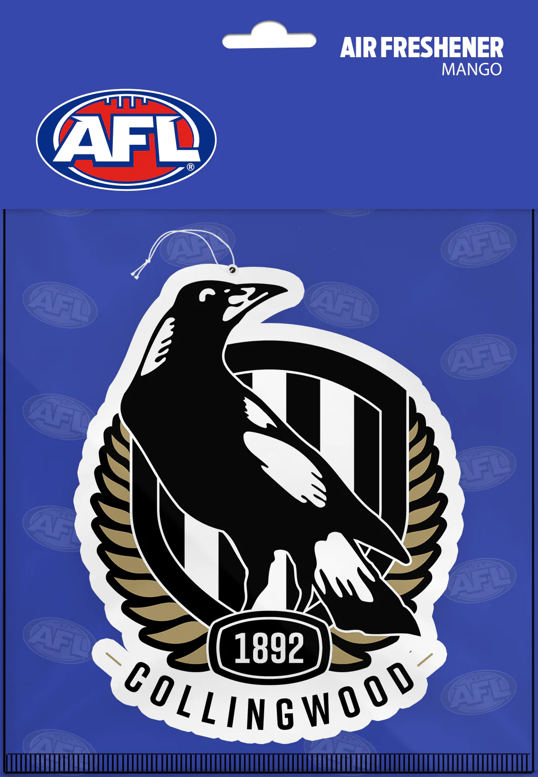 AFL Car Air Freshener - Collingwood Magpies - Logo - Image 2