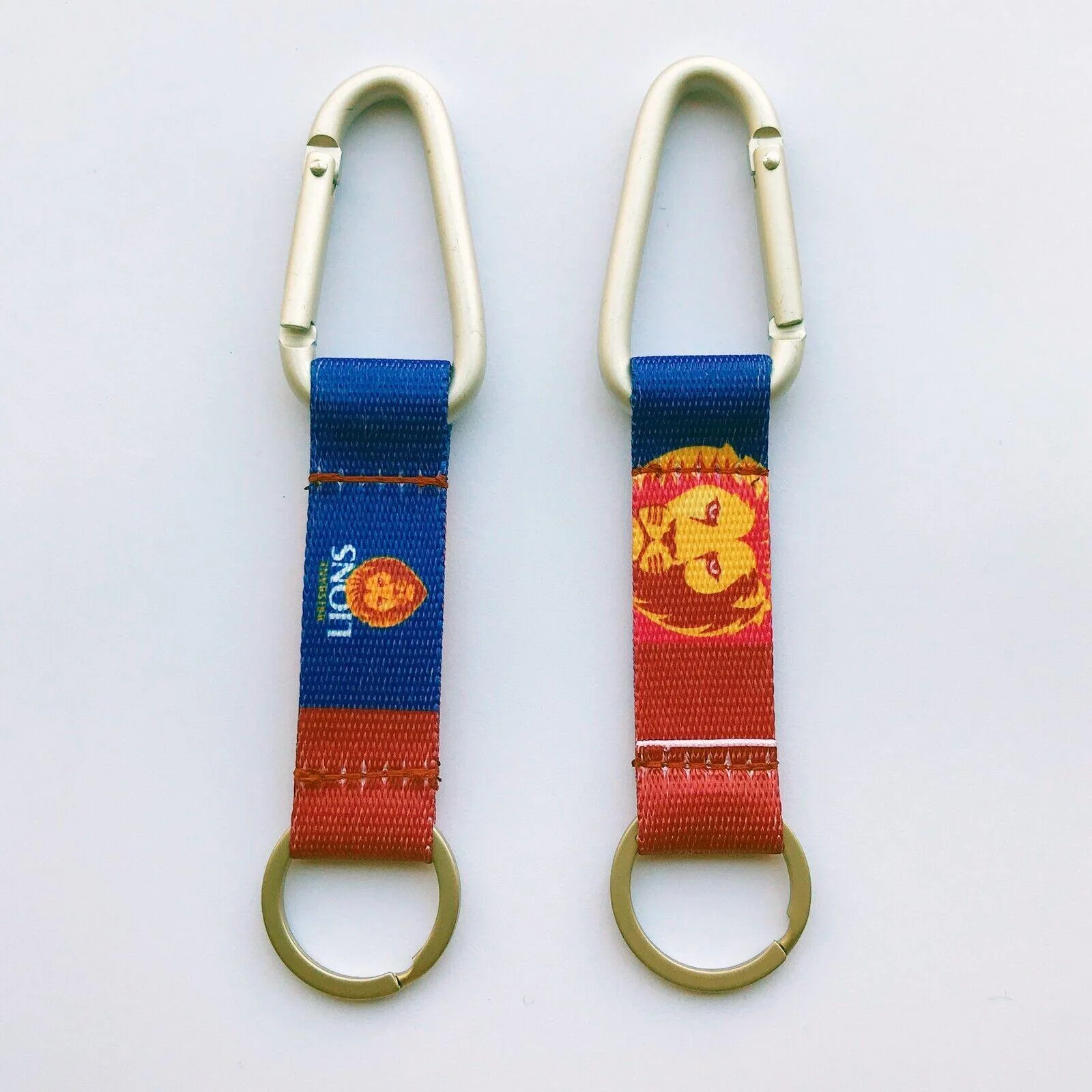 AFL Carabiner Key Ring - Brisbane Lions - Keyring - Clip and Ring - Image 2