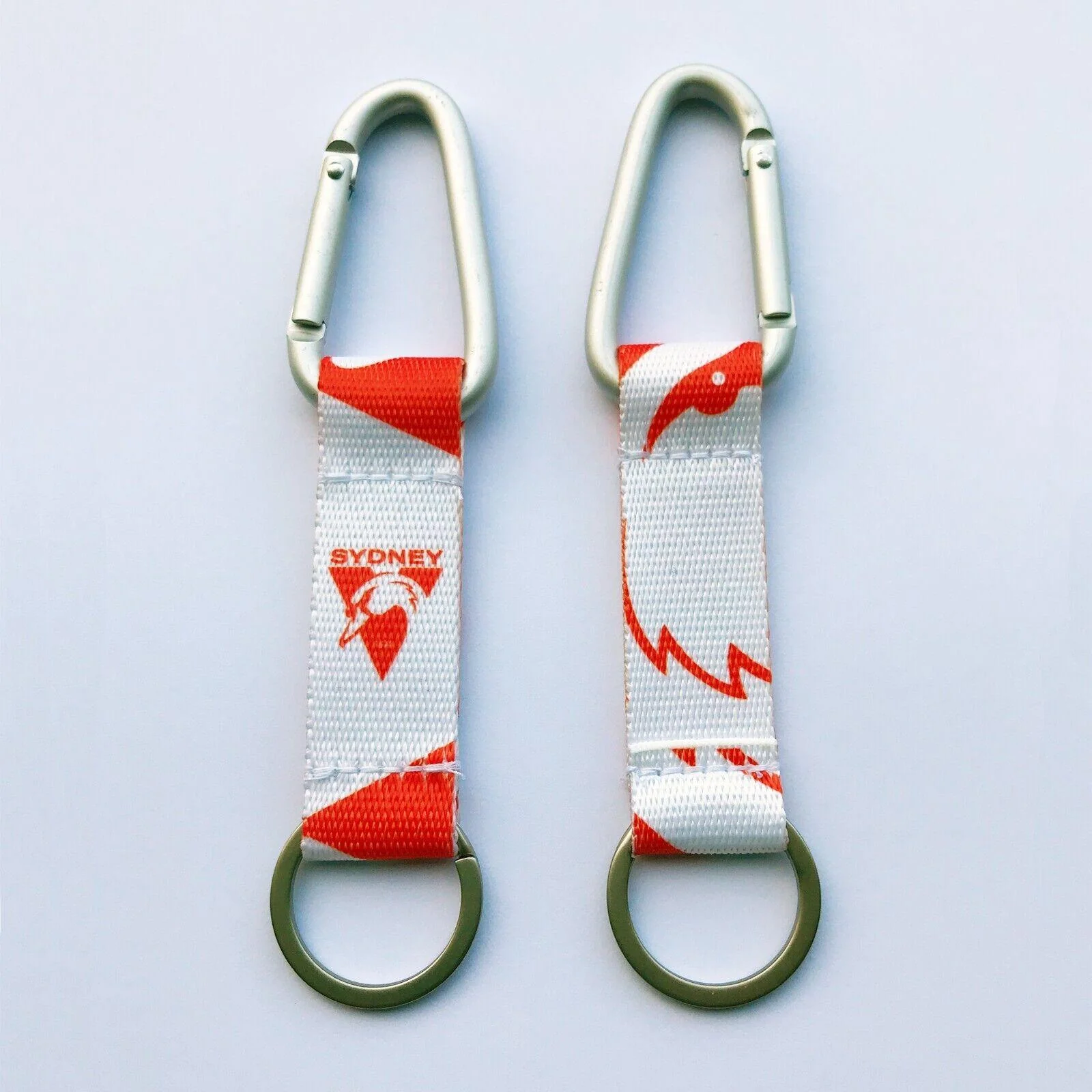 AFL Carabiner Key Ring - Sydney Swans - Keyring - Clip and Ring - Image 2