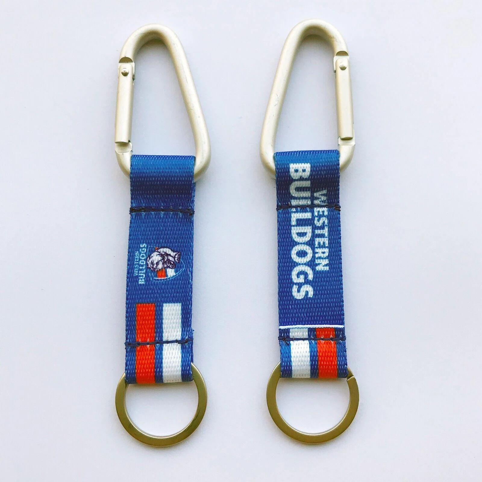 AFL Carabiner Key Ring - Western Bulldogs - Keyring - Clip and Ring - Image 2