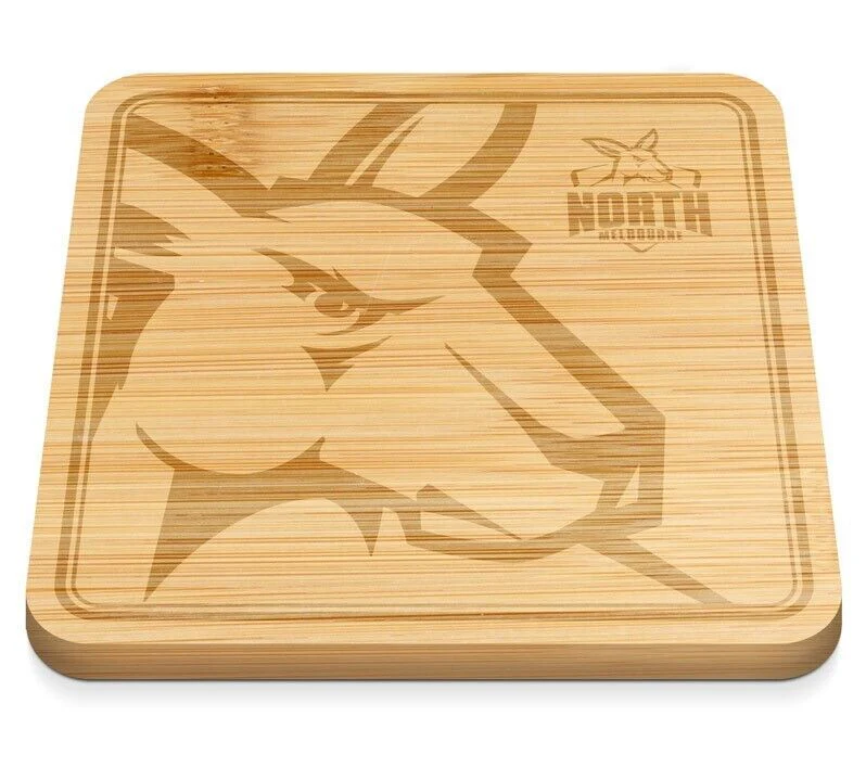 AFL Cheeseboard - North Melbourne Kangaroos - 35 x 35 x 1.5cm - Serving Board - Image 2