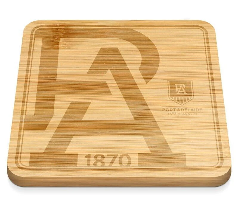 AFL Cheeseboard - Port Adelaide Power - 35 x 35 x 1.5cm - Serving Board - Image 2
