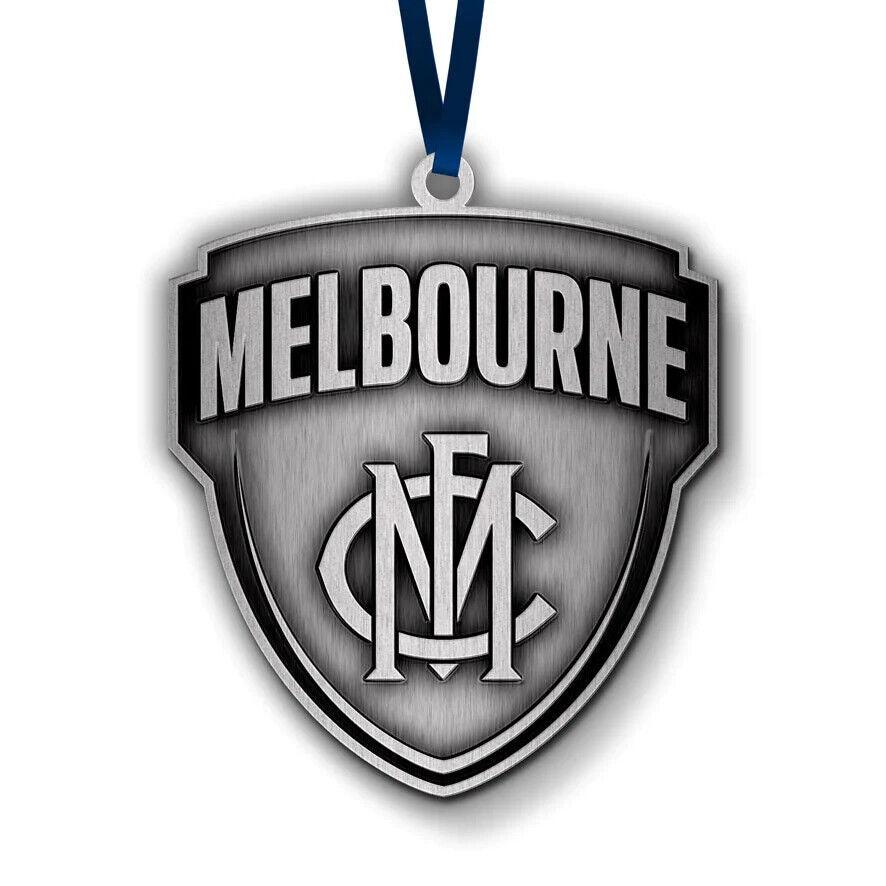 AFL Christmas Metal Ornament - Melbourne Demons - Approx. 70 x 50mm - Image 2