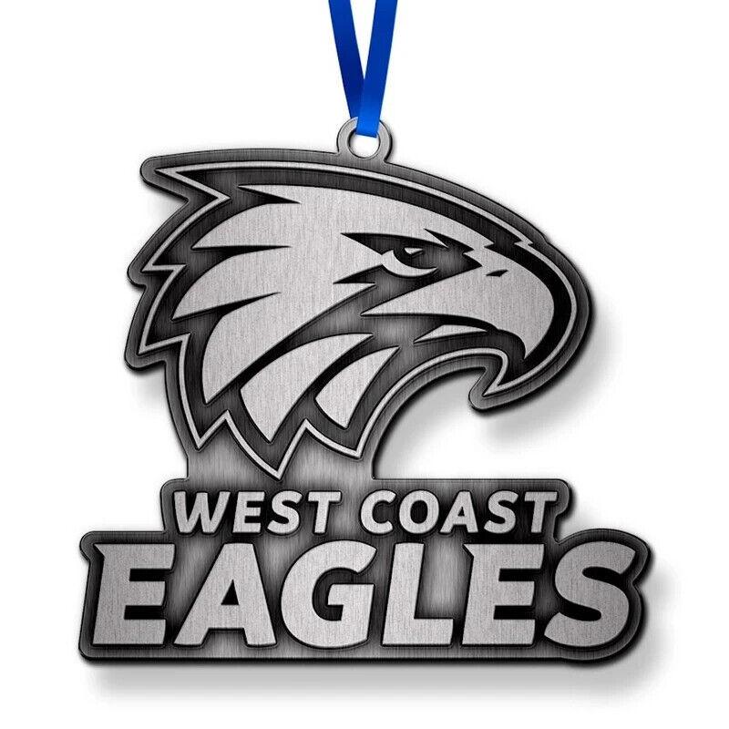 AFL Christmas Metal Ornament - West Coast Eagles - Approx. 70 x 50mm - Image 2