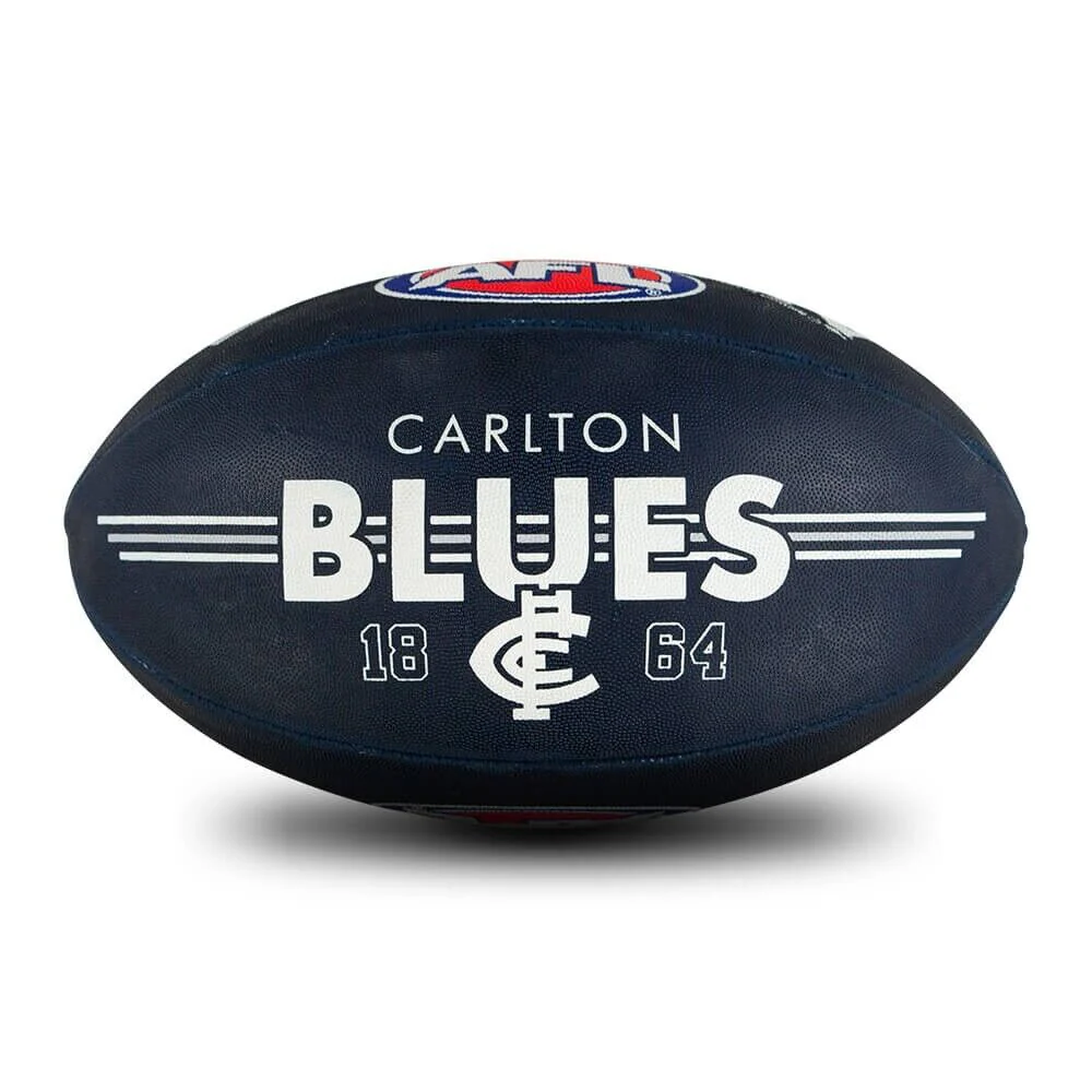 AFL Club Football - Carlton Blues - Size 5 - Game Ball - Image 2