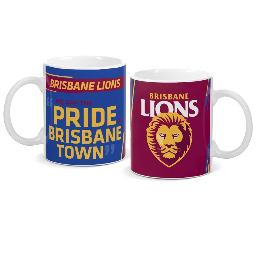 AFL Coffee Mug - Brisbane Lions - Team Song - Cup - Gift Boxed - Image 2
